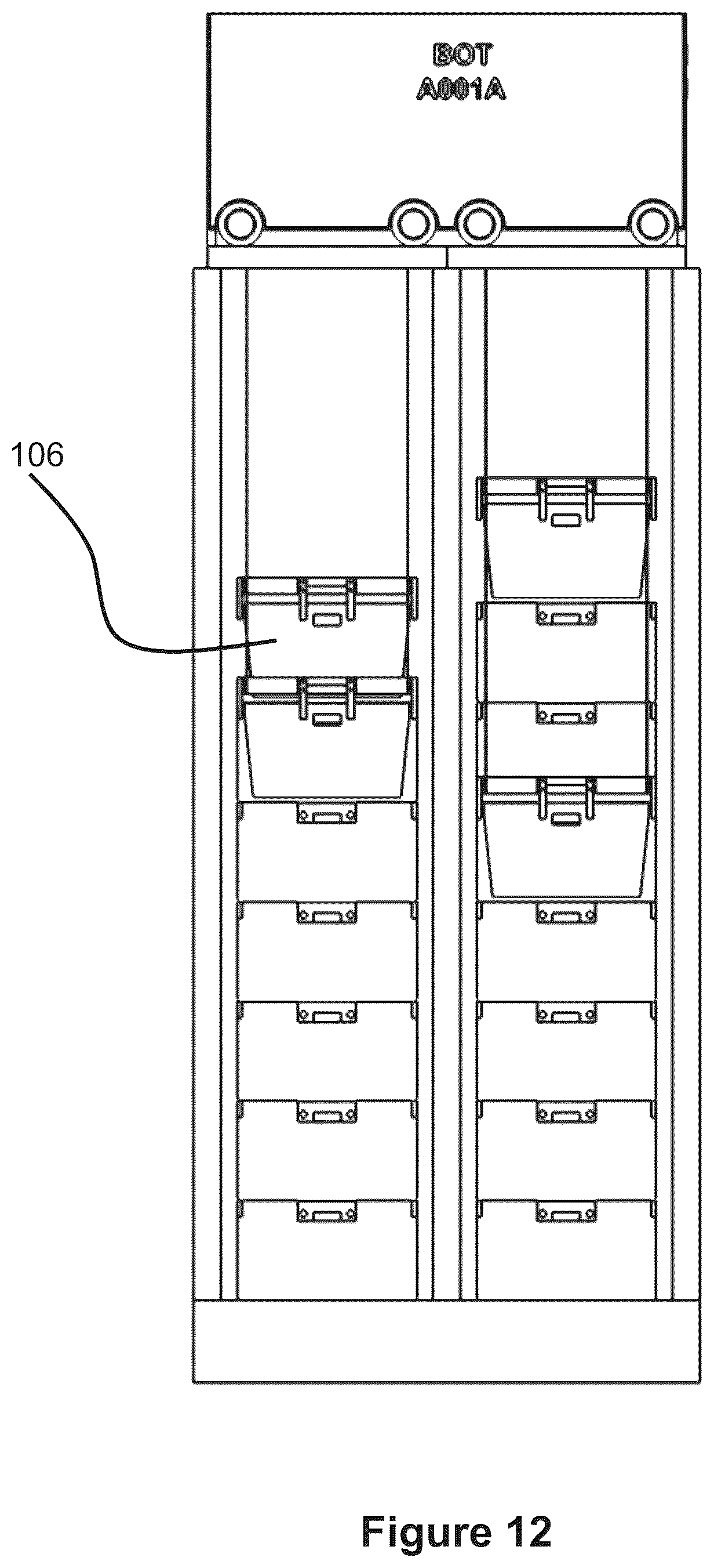 Patent US12410008 Figure 12 – Method and apparatus for retrieving units from a storage system