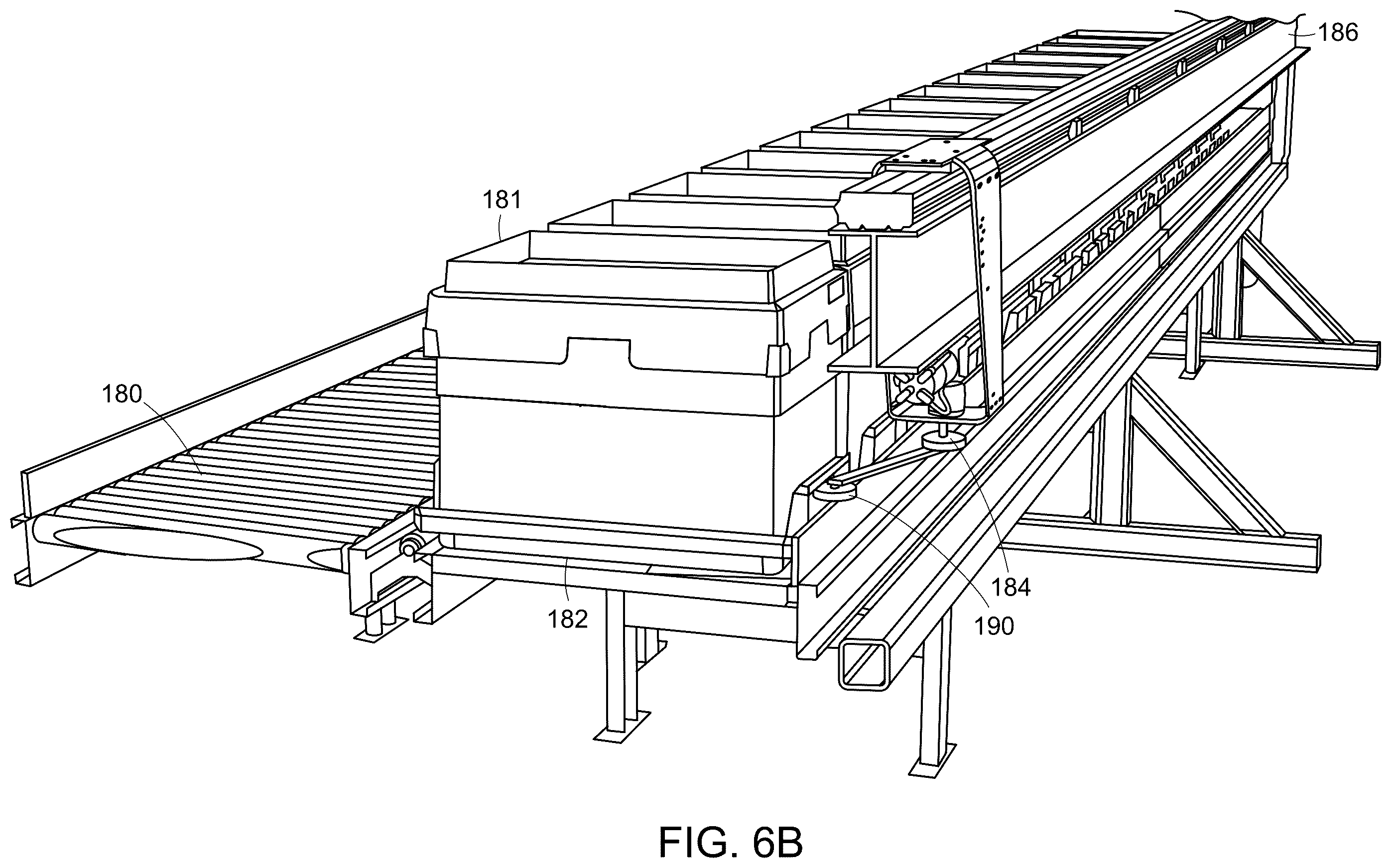 Patent US12410011 Figure 7 – Systems and methods for processing objects including an auto-shuttle system