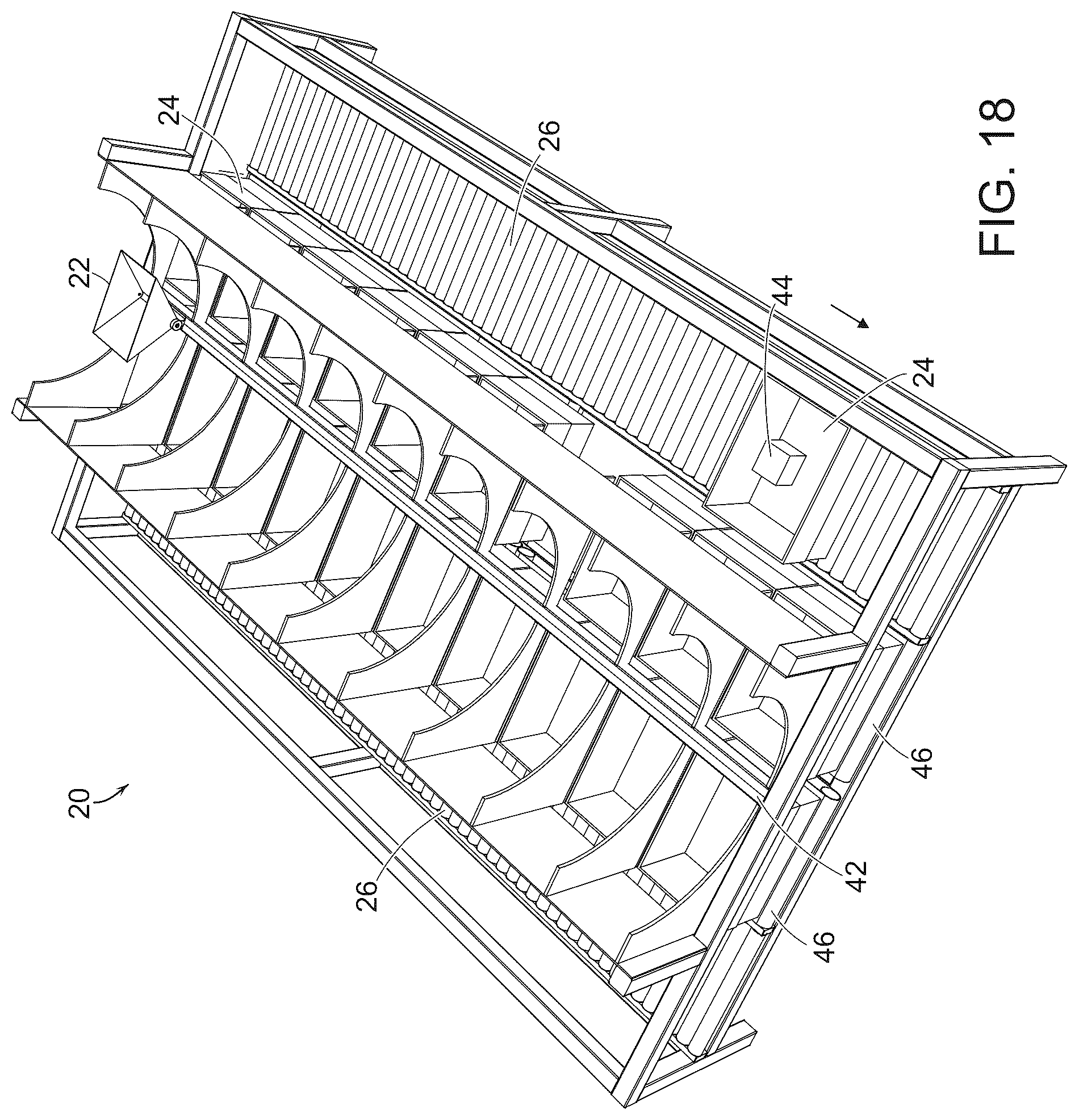Patent US12410011 Figure 19 – Systems and methods for processing objects including an auto-shuttle system