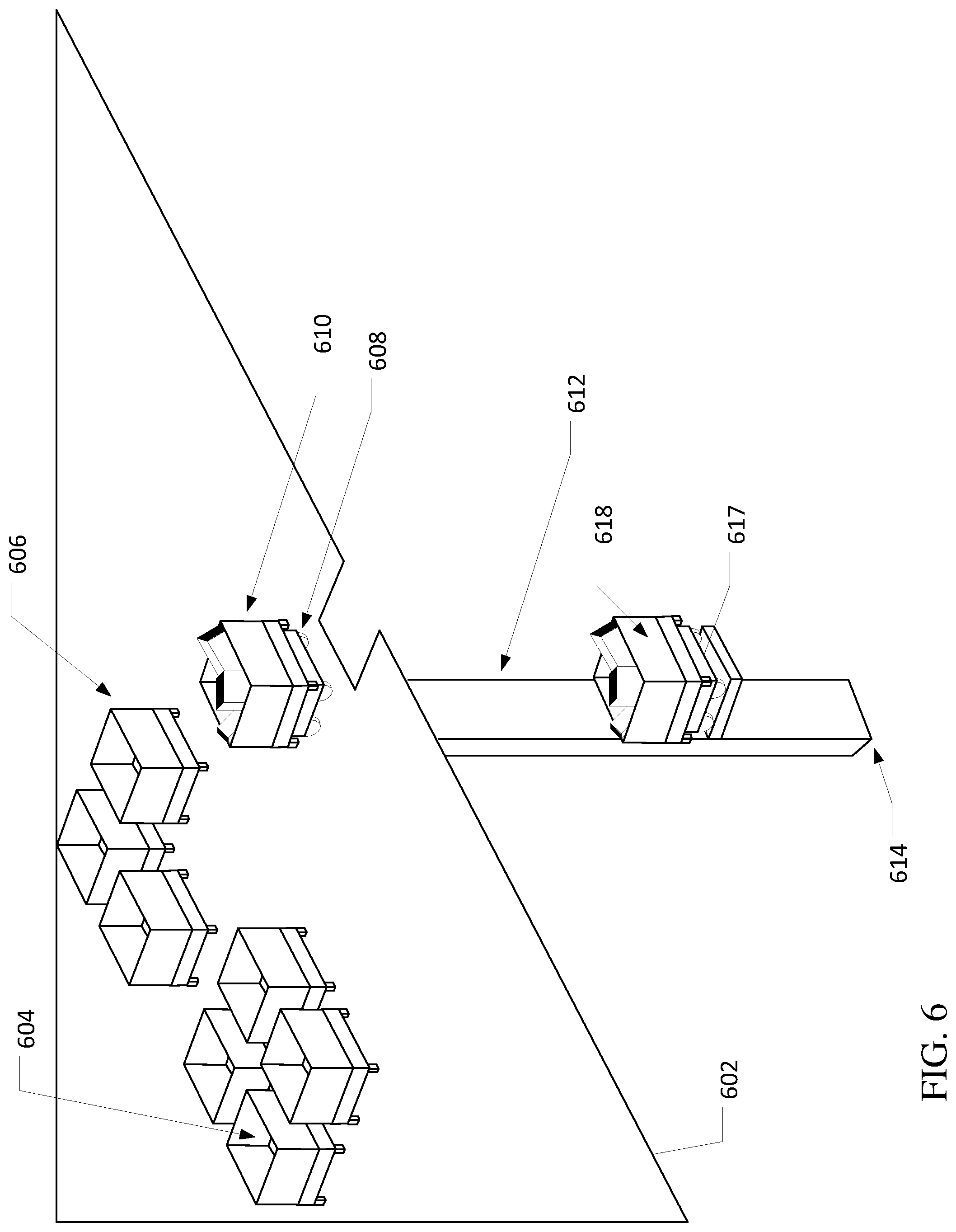 Patent US12410012 Figure 6 – Systems and methods for efficient package sorting for delivery