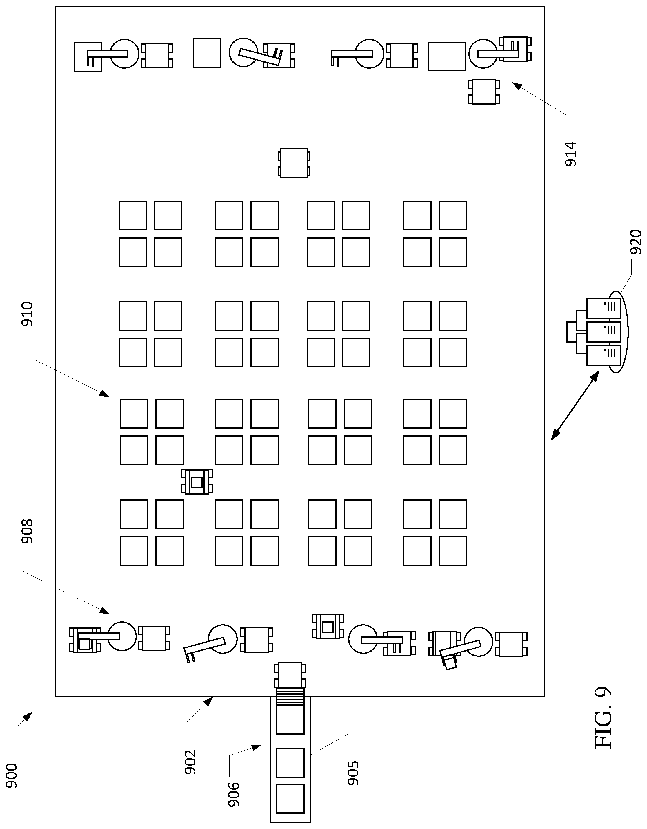 Patent US12410012 Figure 9 – Systems and methods for efficient package sorting for delivery