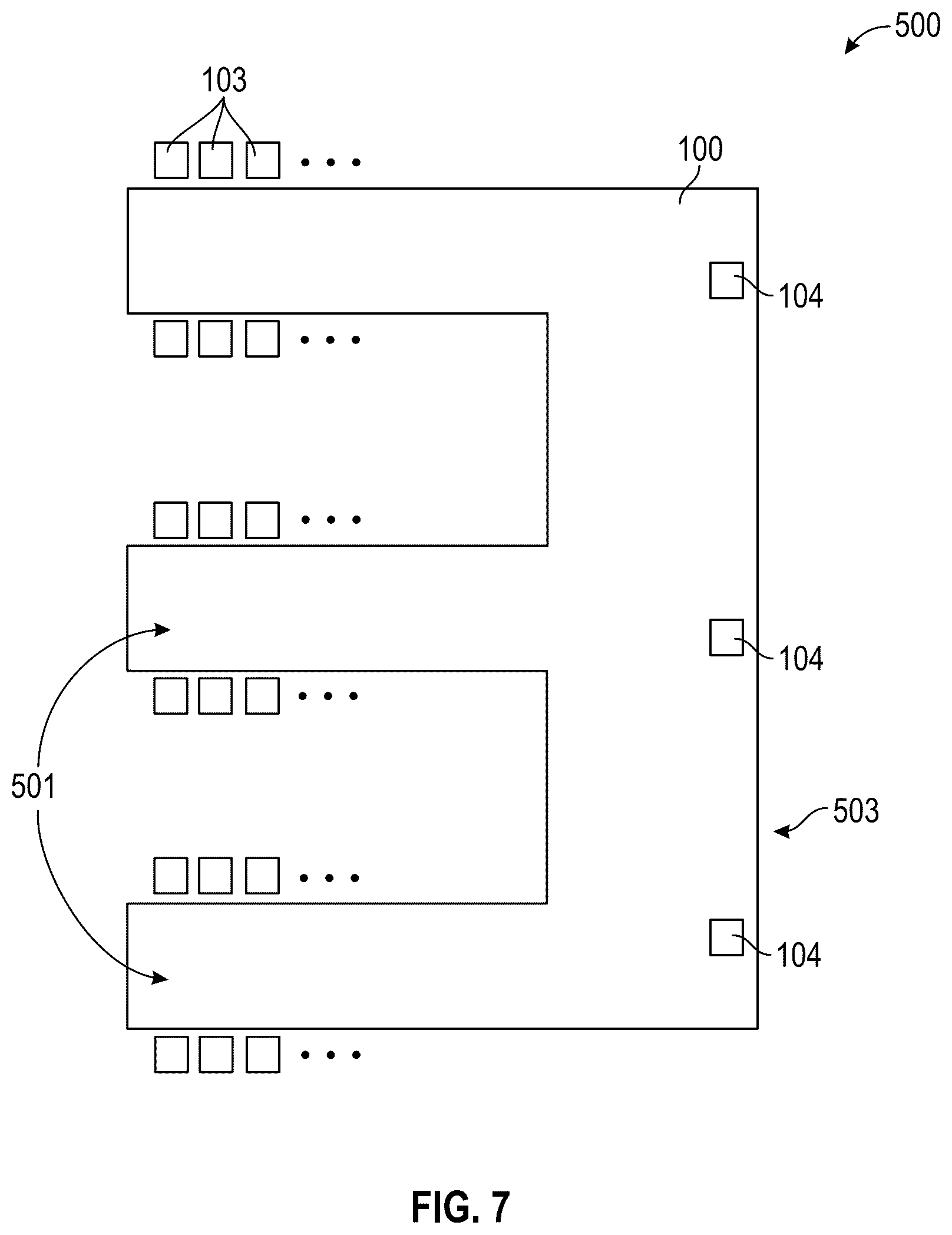 Patent US12410014 Figure 7 – Article delivery system and method that includes an overhead rail network