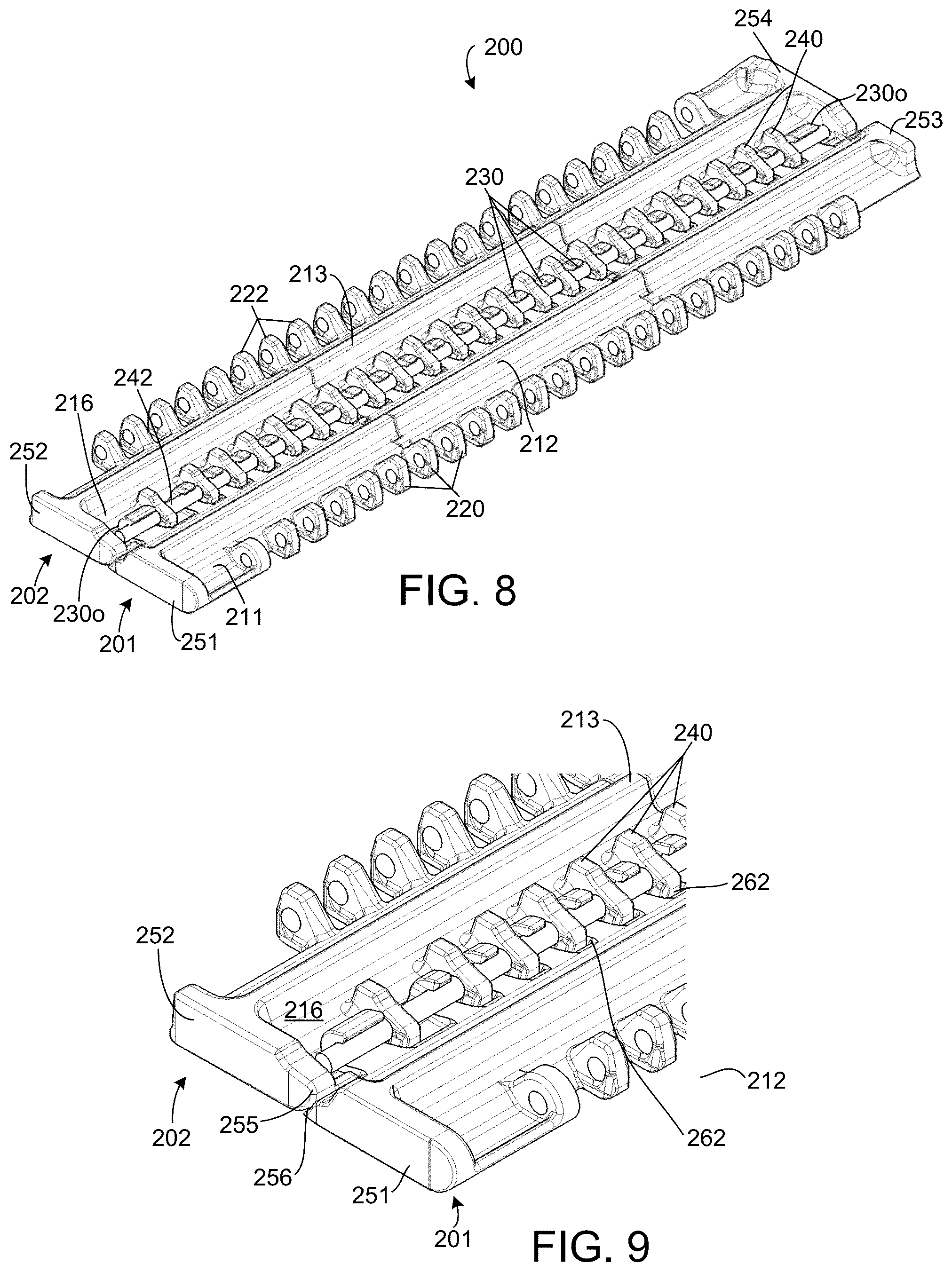 Patent US12410016 Figure 5 – Modular conveyor belt with dedicated access assembly