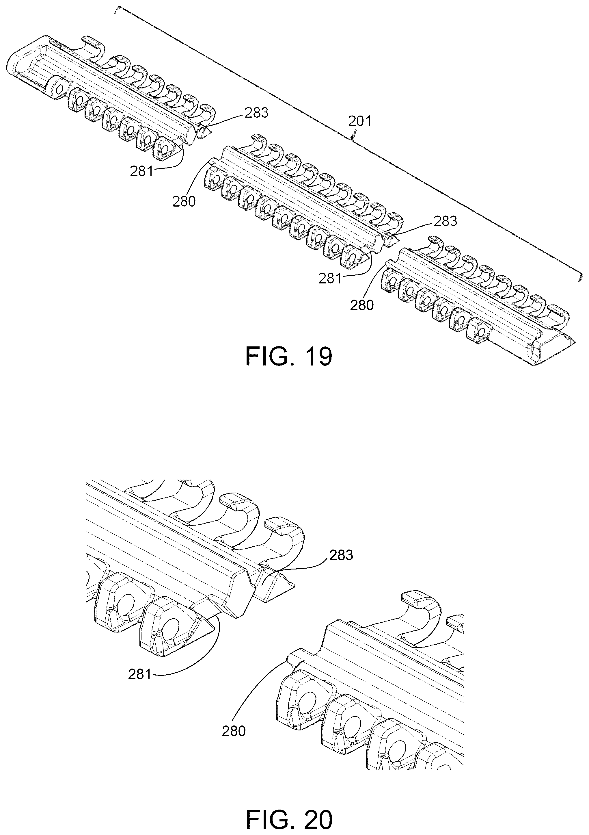 Patent US12410016 Figure 11 – Modular conveyor belt with dedicated access assembly