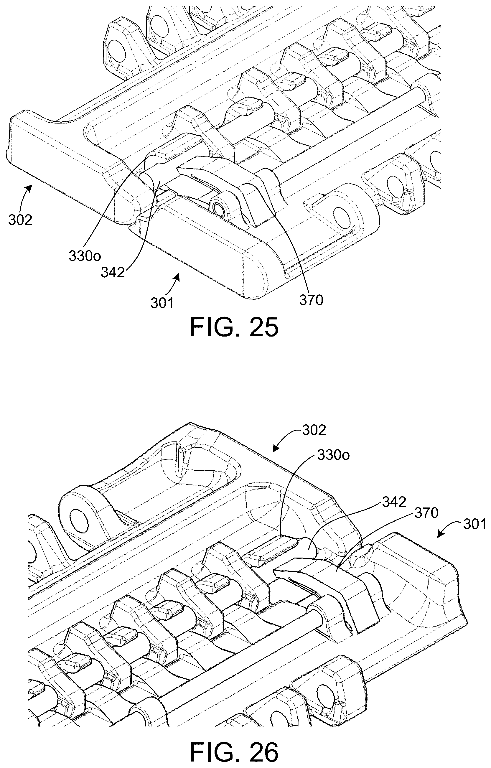 Patent US12410016 Figure 15 – Modular conveyor belt with dedicated access assembly