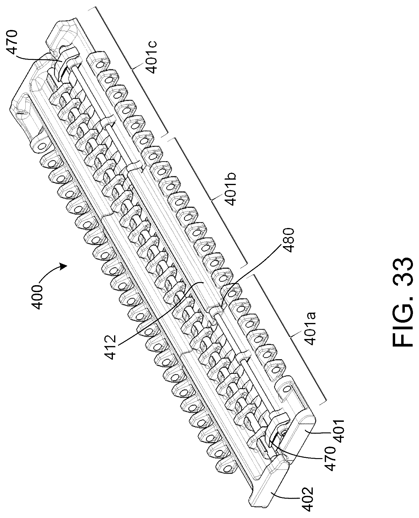 Patent US12410016 Figure 18 – Modular conveyor belt with dedicated access assembly