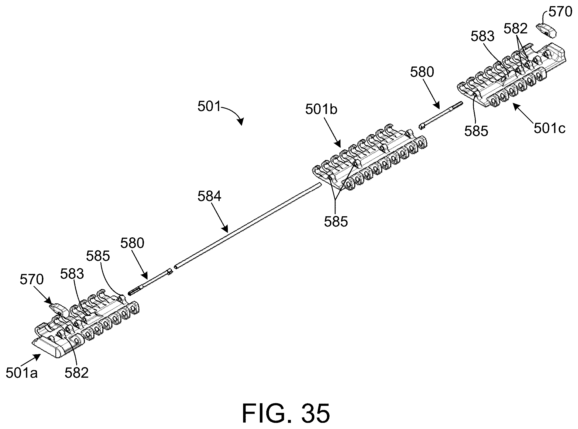 Patent US12410016 Figure 20 – Modular conveyor belt with dedicated access assembly