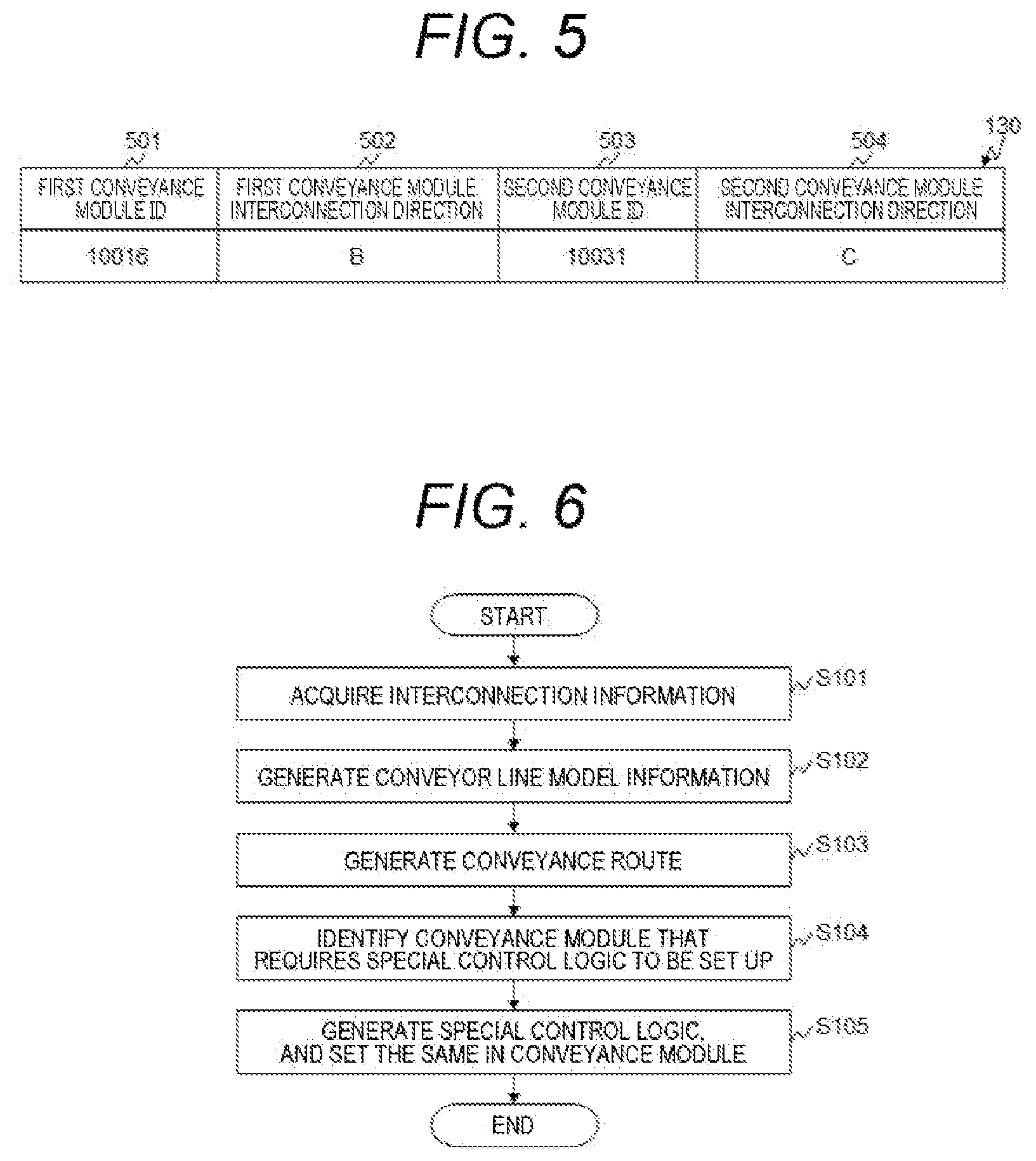 Patent US12410017 Figure 5 – Computer system, computer, and method for controlling conveyance system