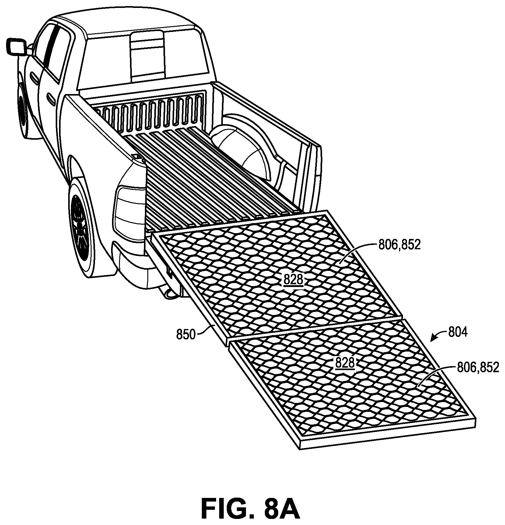 Patent US12410021 Figure 9 – Deployable truck ramp with bladders