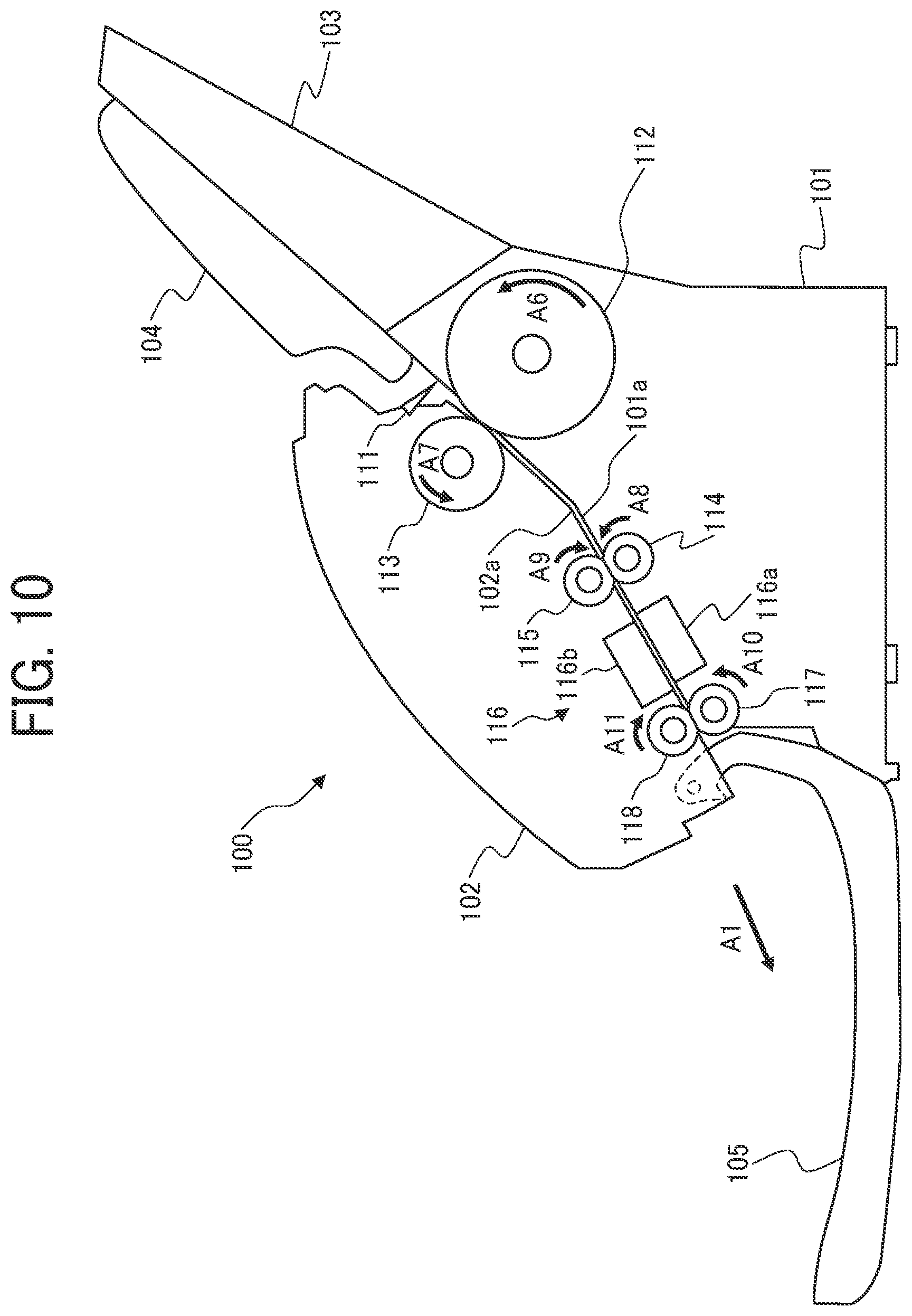 Patent US12410023 Figure 10 – Medium conveying apparatus