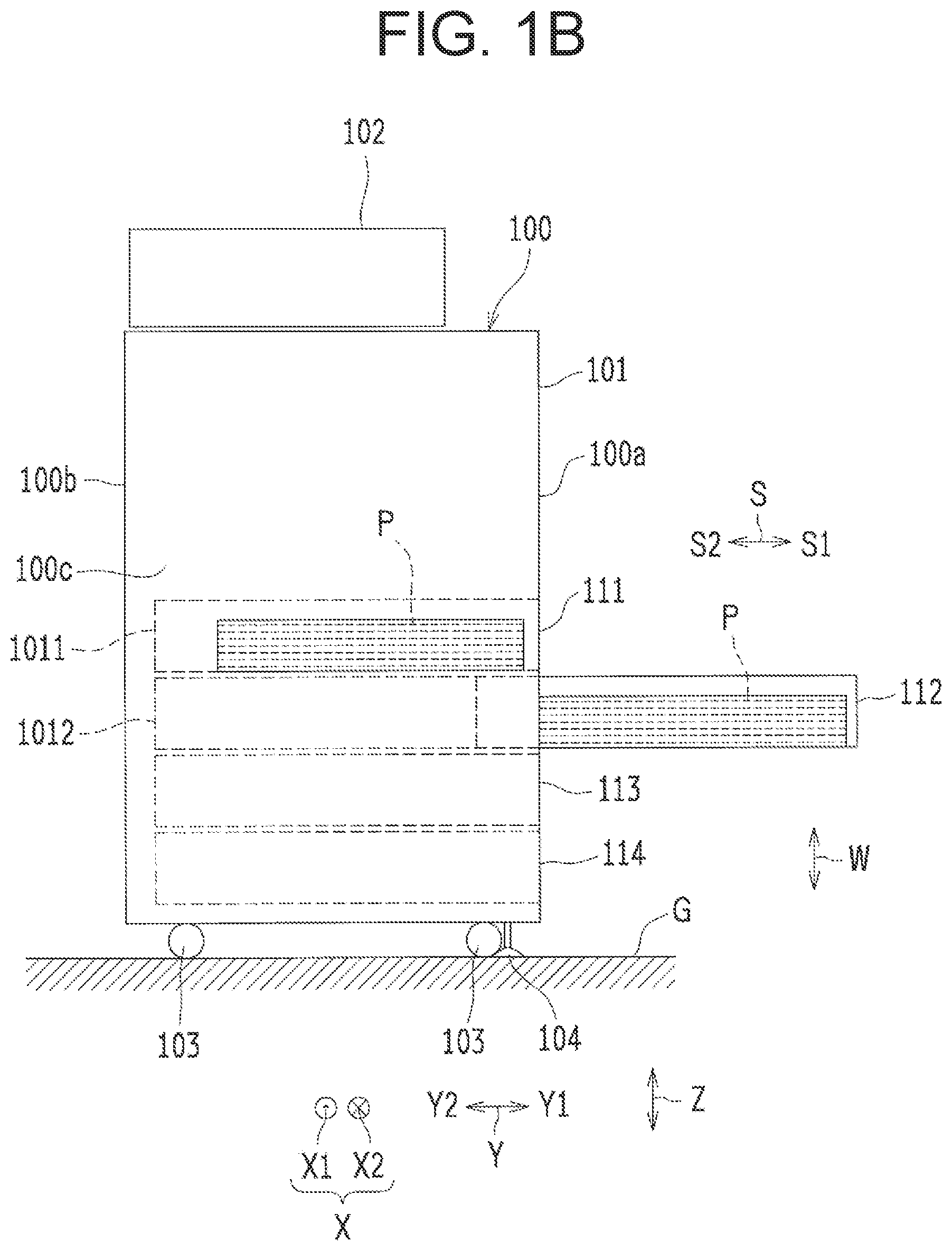 Patent US12410024 Figure 2 – Pull-out lock device for sheet container and image-forming apparatus including the same