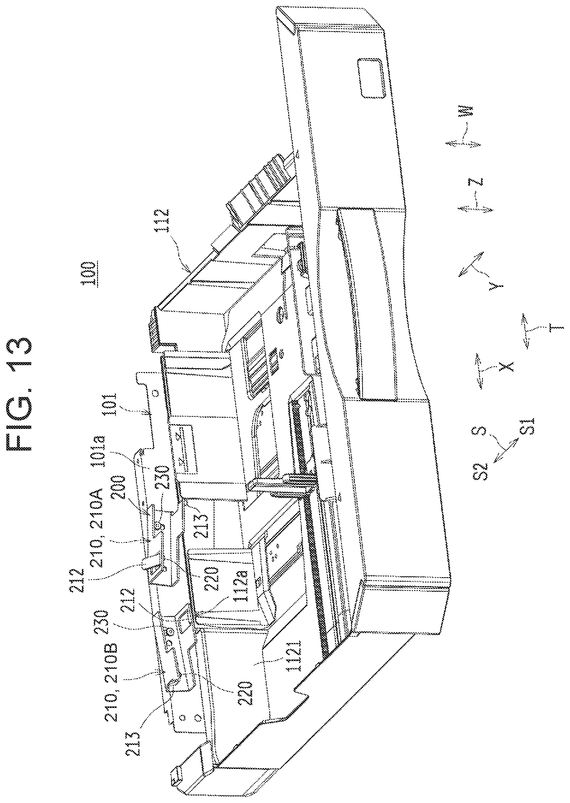 Patent US12410024 Figure 15 – Pull-out lock device for sheet container and image-forming apparatus including the same