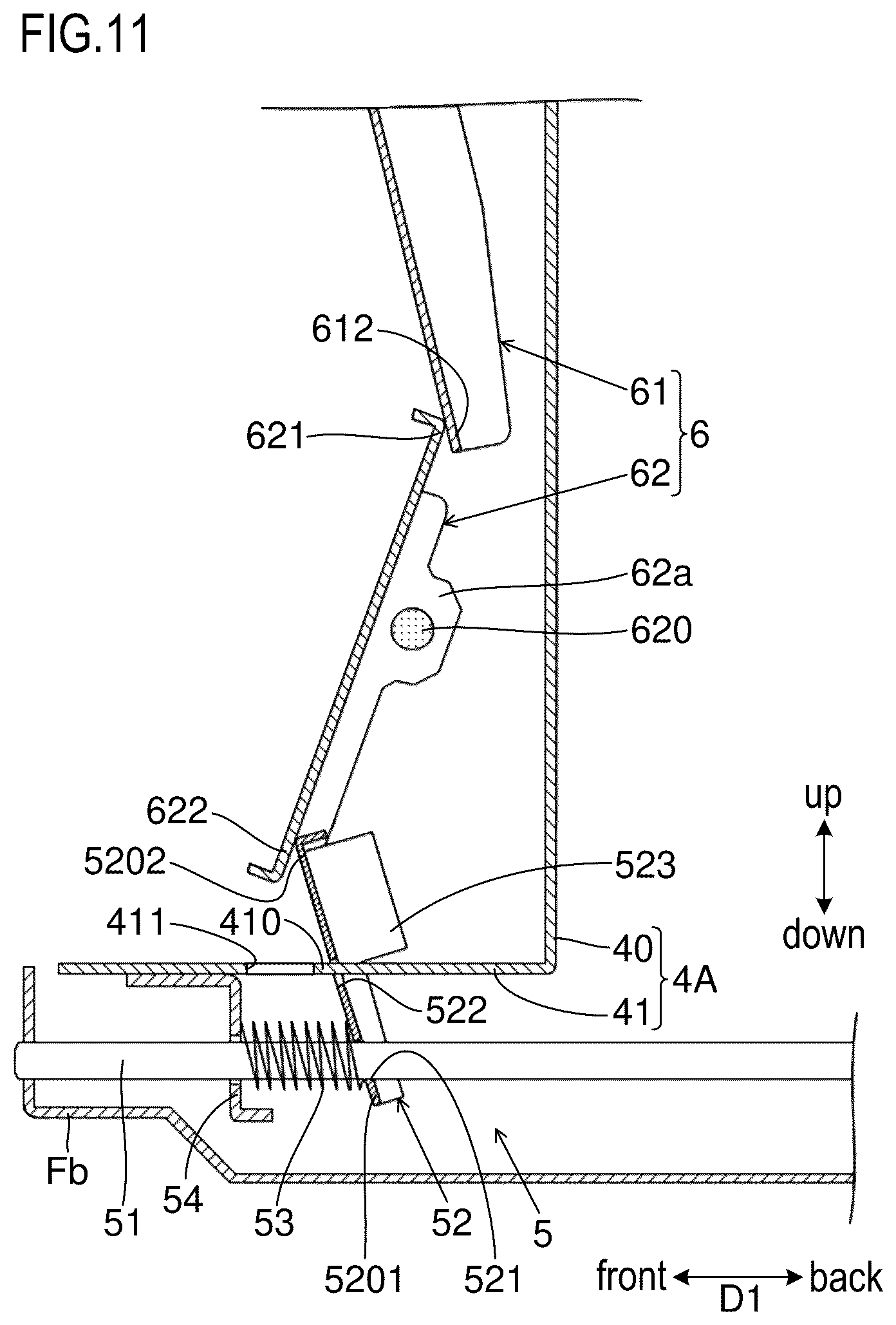 Patent US12410025 Figure 11 – Sheet storage device and image formation system including same