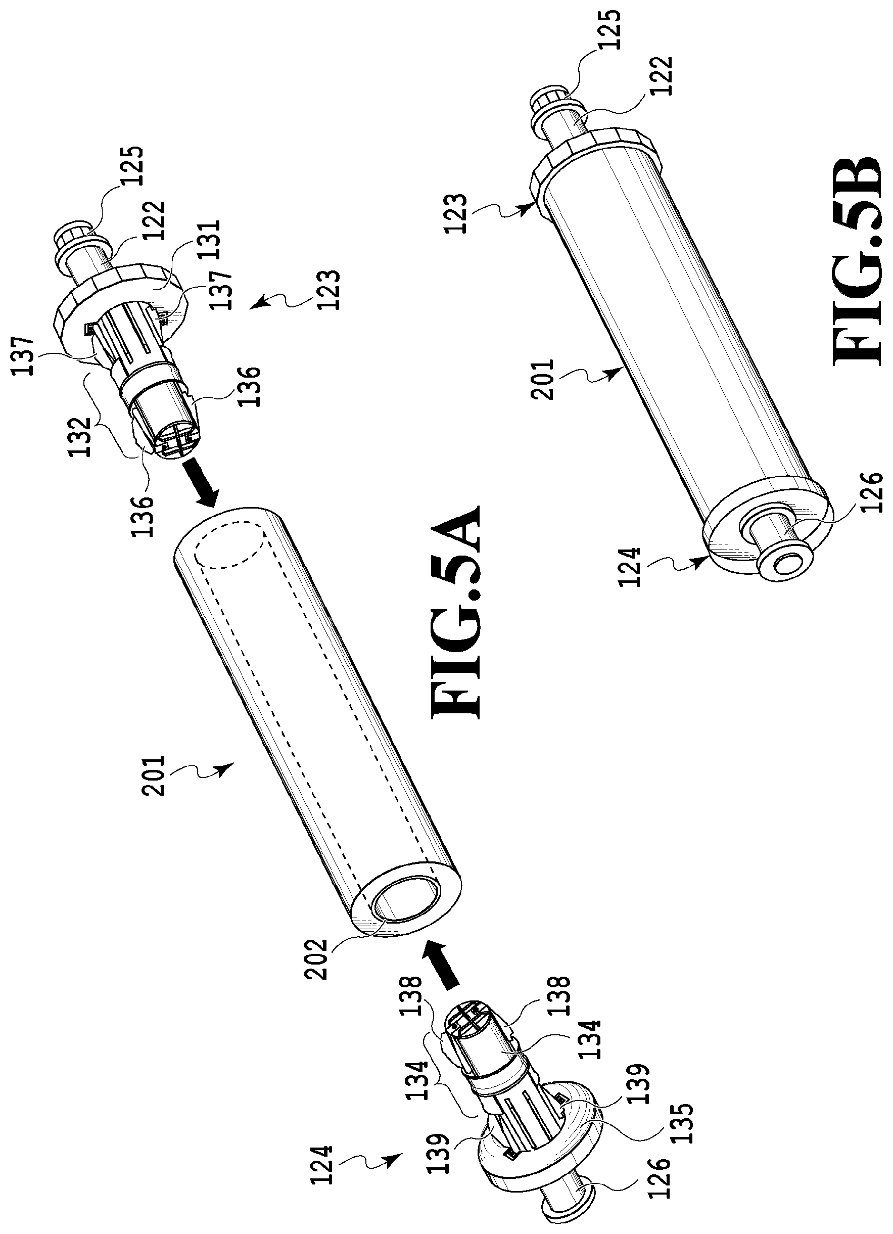 Patent US12410027 Figure 5 – Printing apparatus and roll holding device