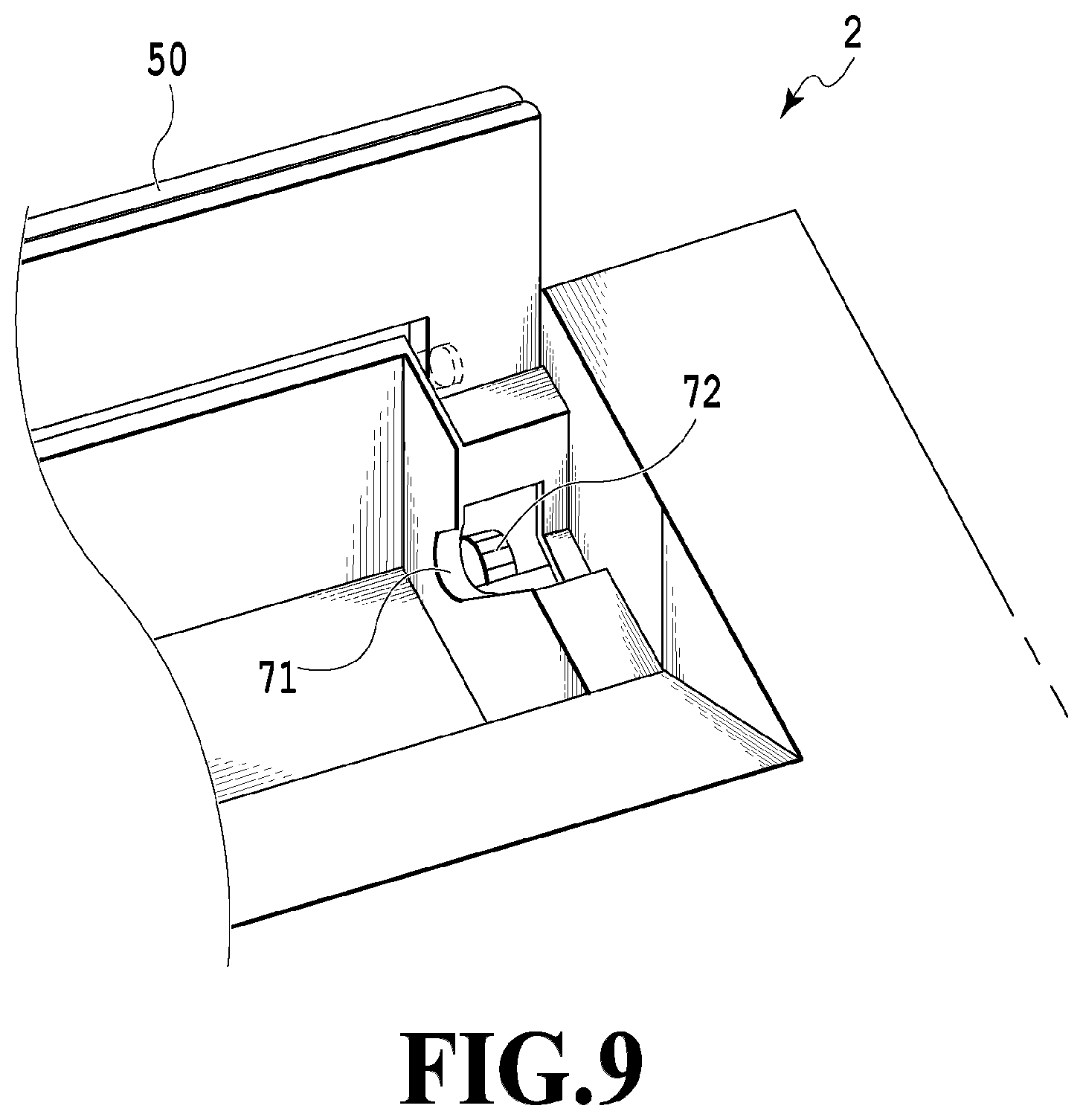 Patent US12410027 Figure 9 – Printing apparatus and roll holding device
