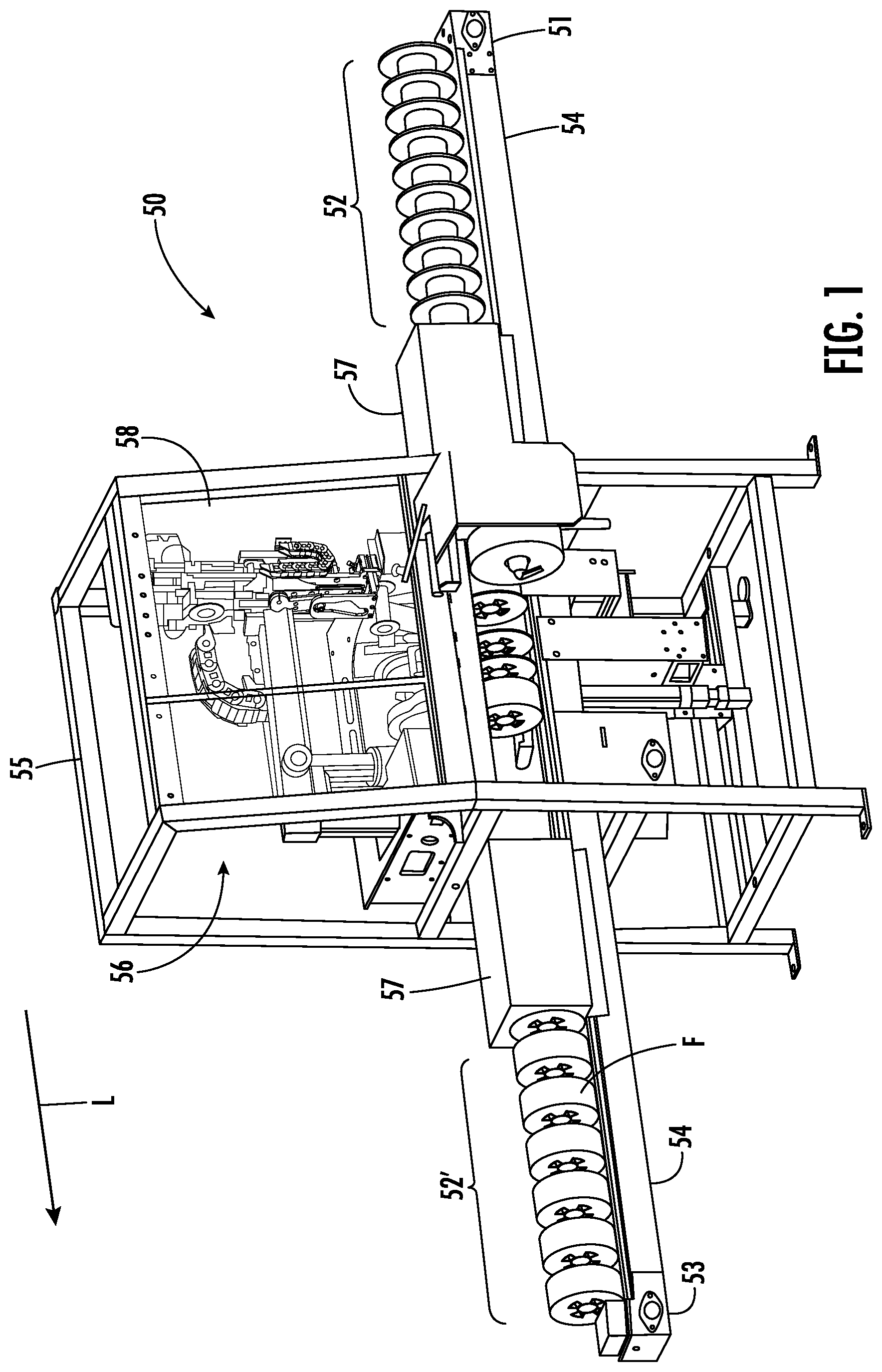 Patent US12410034 Figure 1 – Spool having flange with locking notch
