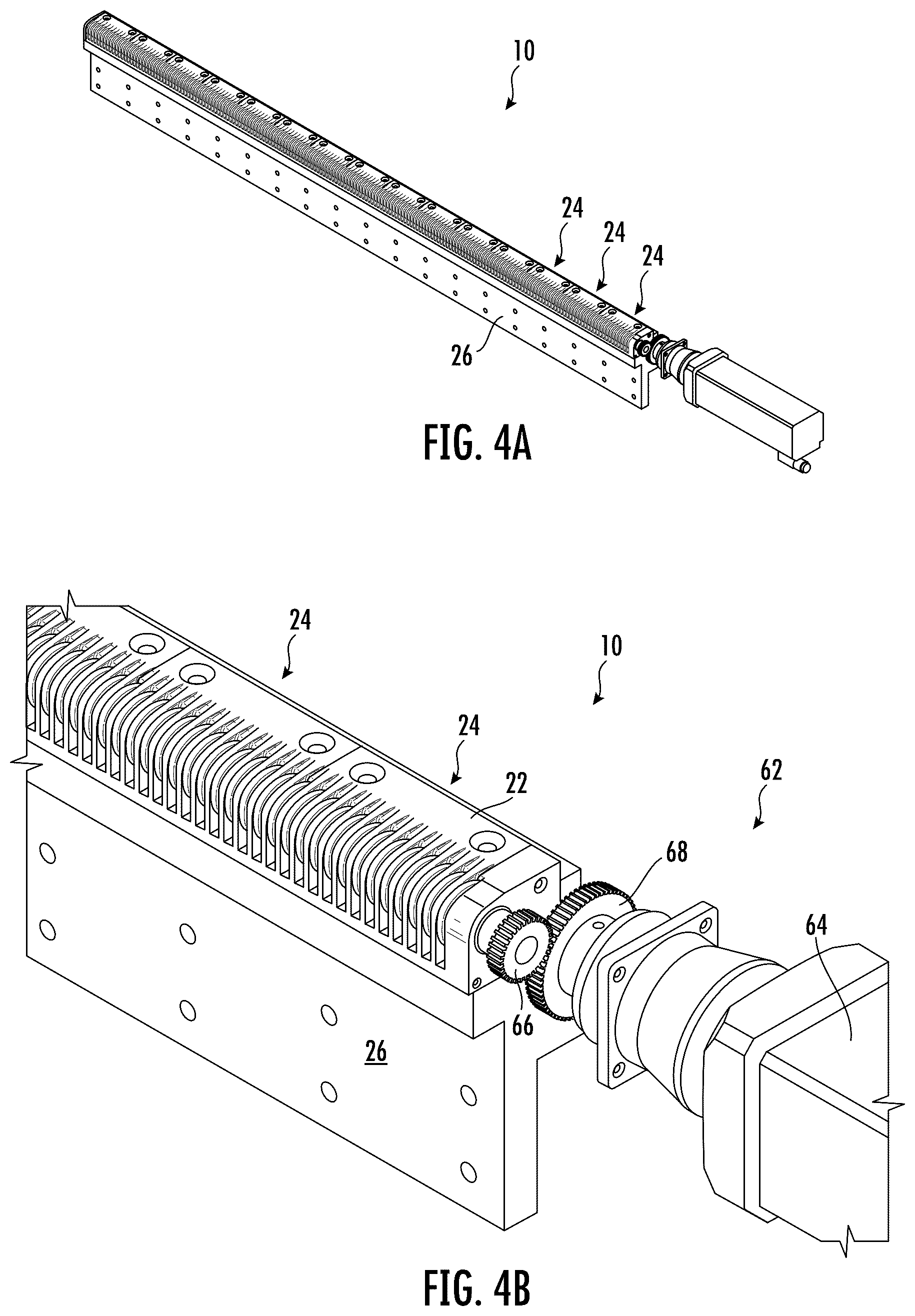 Patent US12410038 Figure 3 – Dynamic comb for conveyance systems for moving people or objects