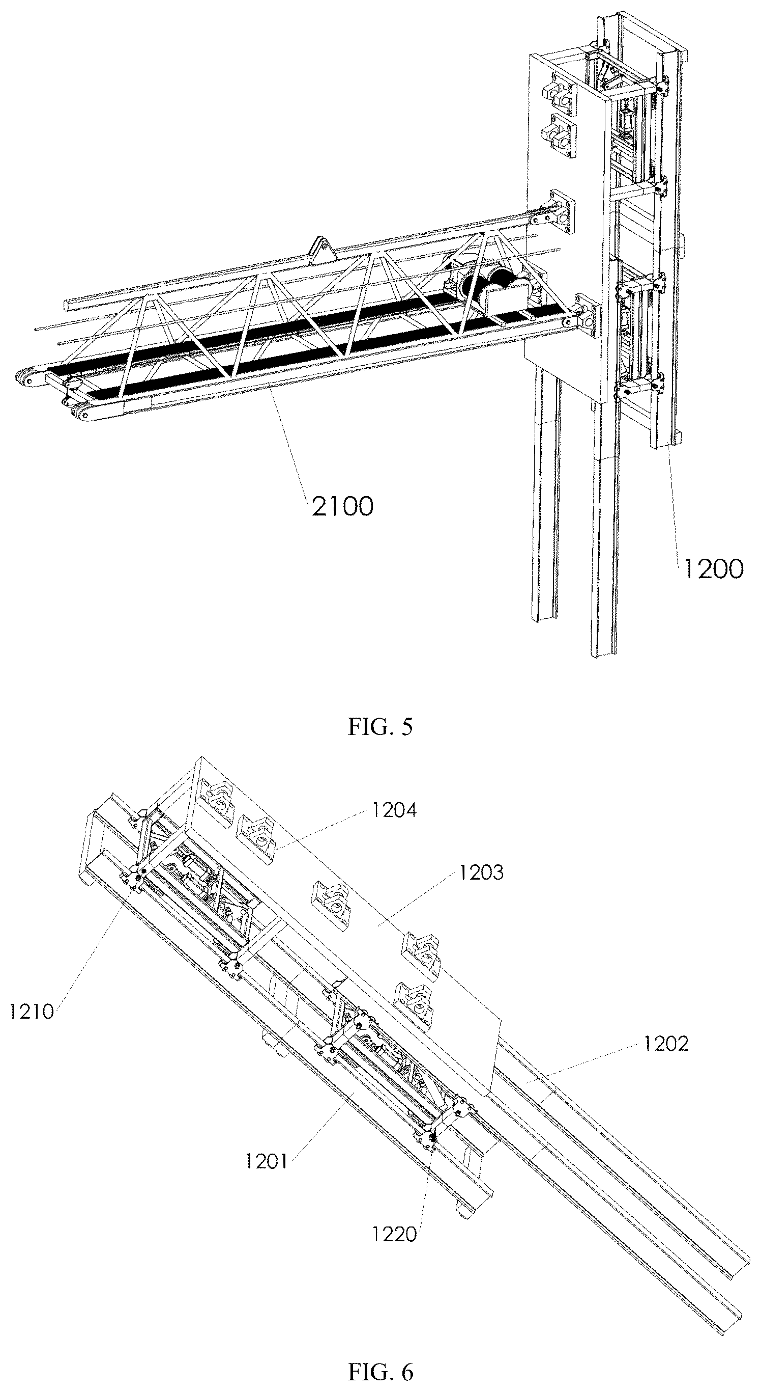 Patent US12410039 Figure 4 – Multi-tower linkage type aerial hoisting platform