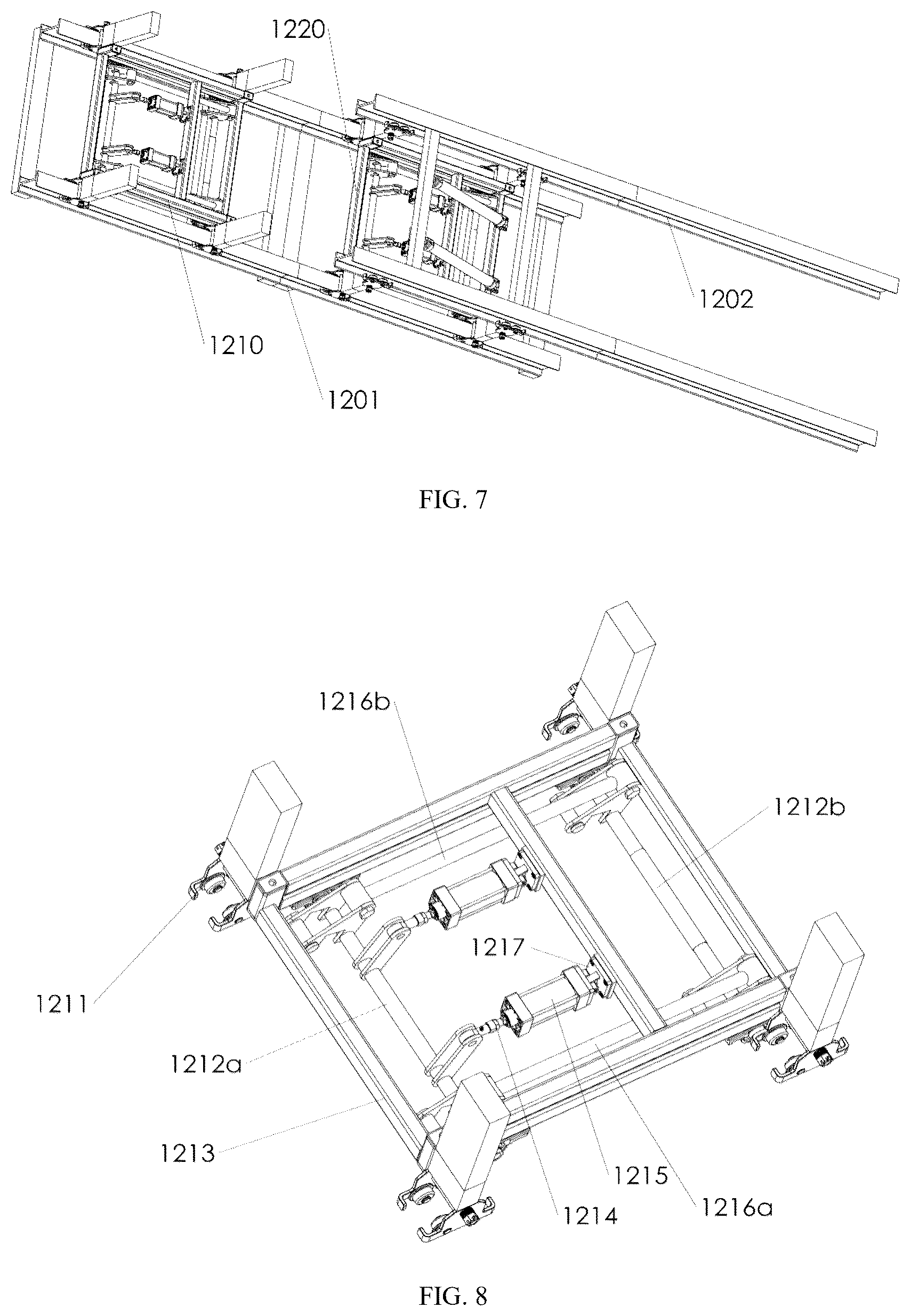 Patent US12410039 Figure 5 – Multi-tower linkage type aerial hoisting platform