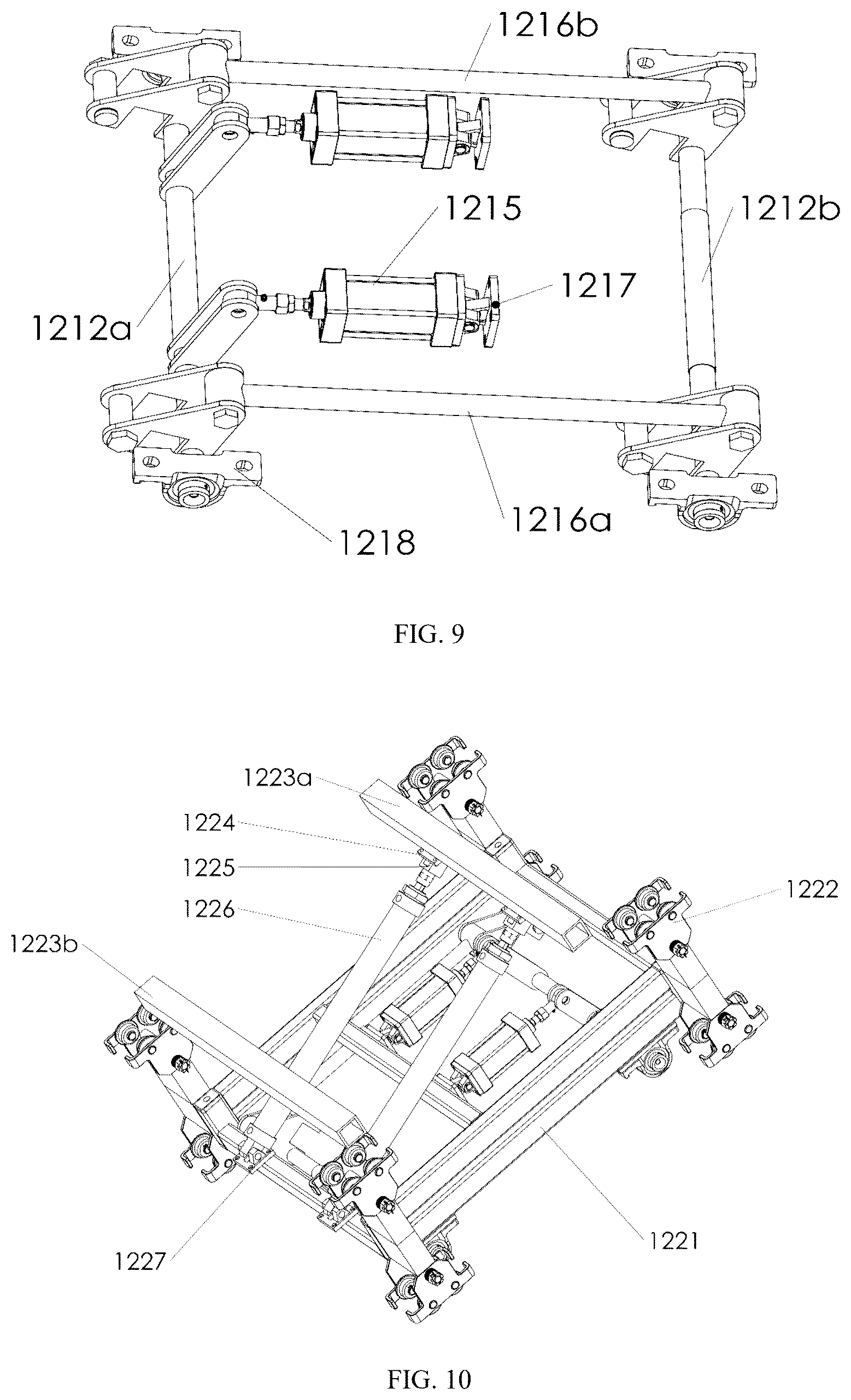 Patent US12410039 Figure 6 – Multi-tower linkage type aerial hoisting platform