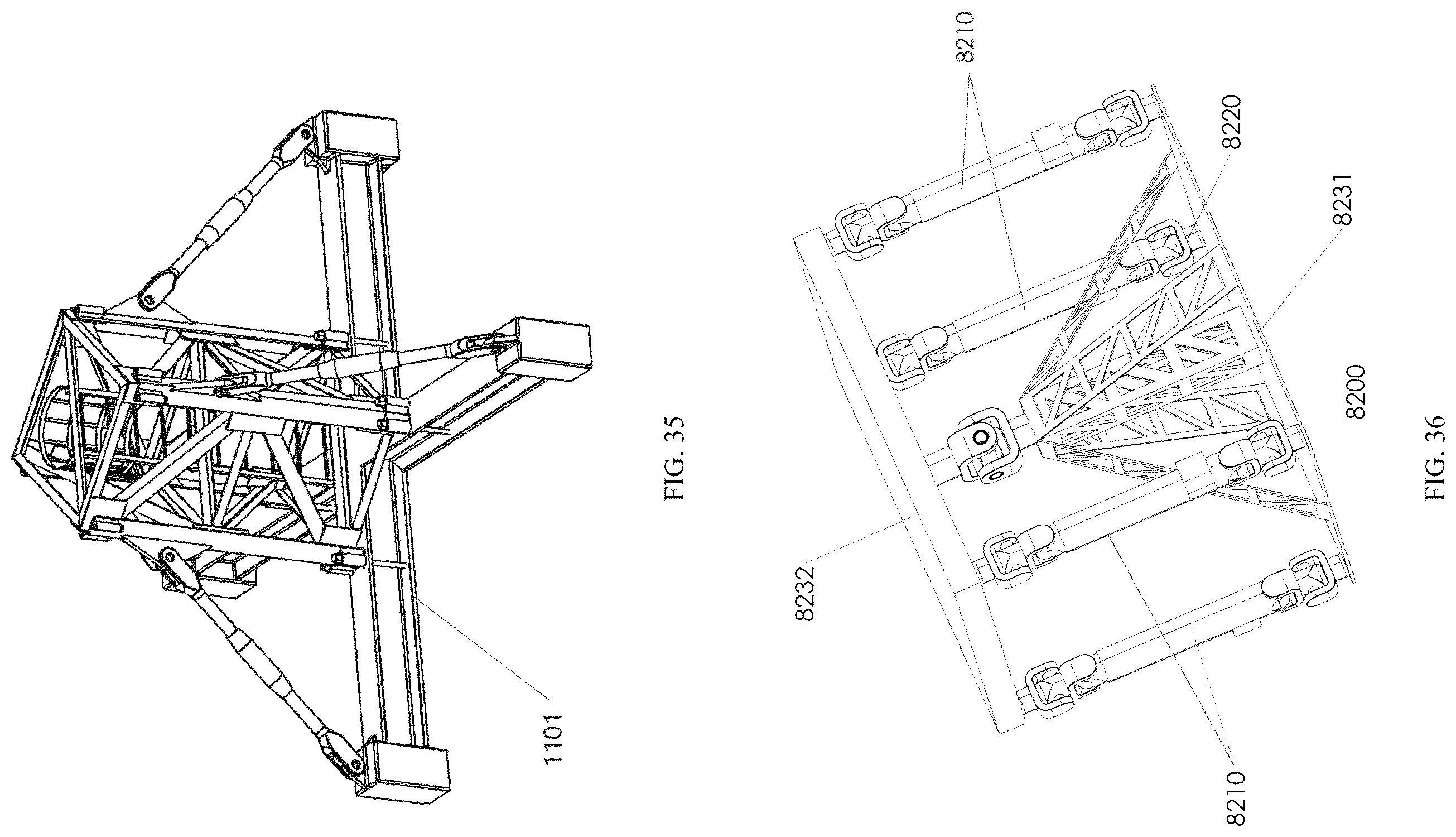 Patent US12410039 Figure 20 – Multi-tower linkage type aerial hoisting platform