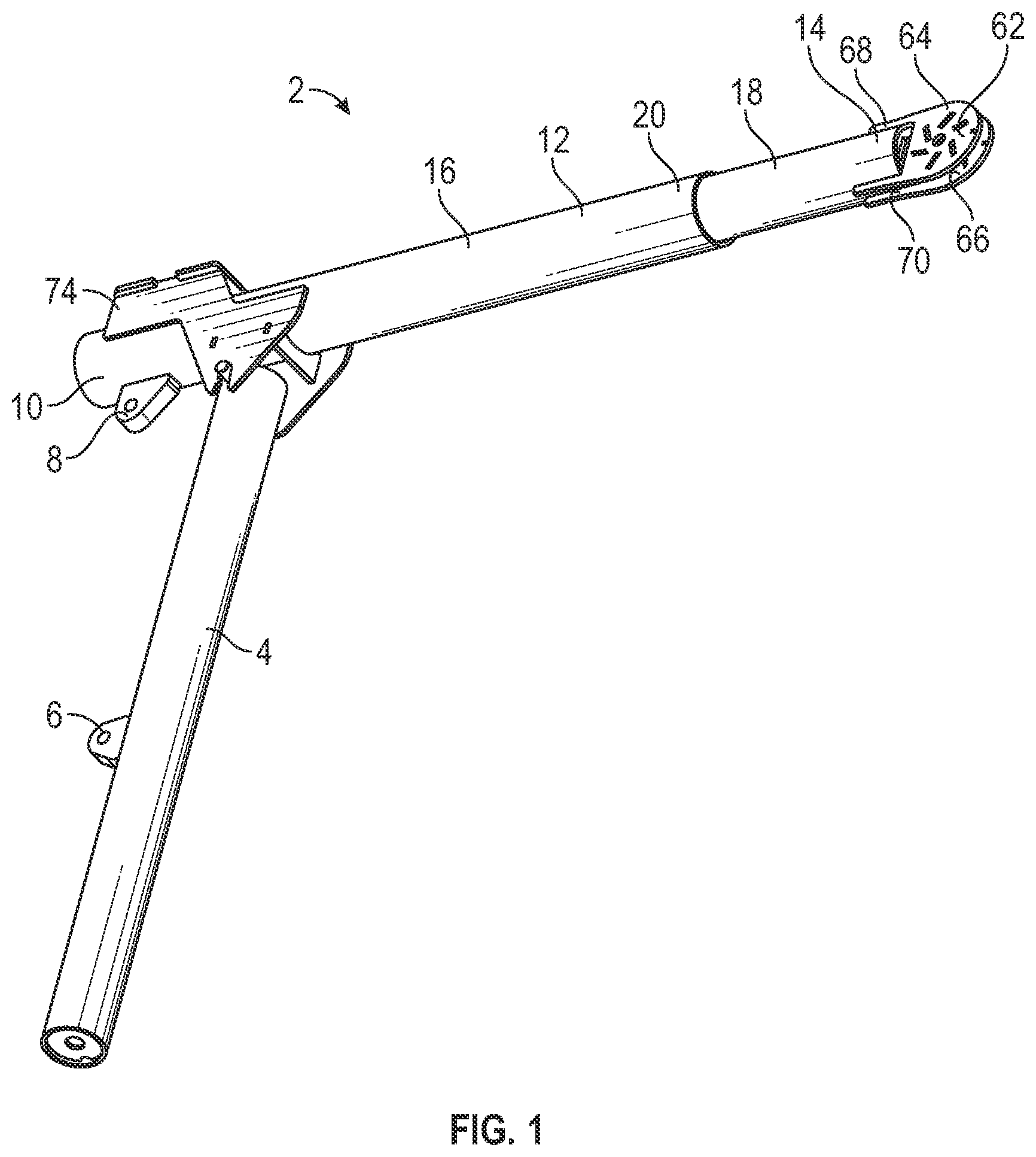Patent US12410040 Figure 1 – Telescoping crane and related methods