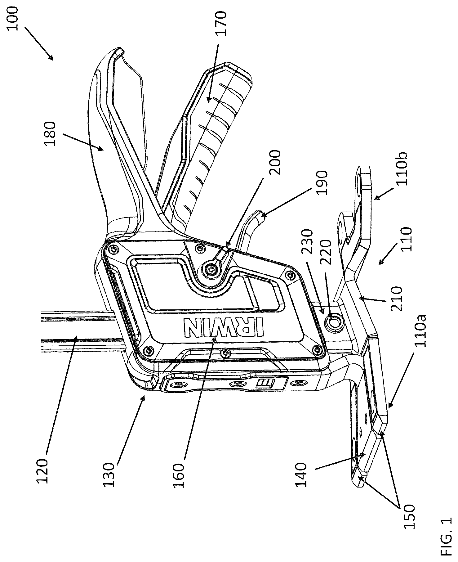 Patent US12410041 Figure 1 – Lifting and lowering tool