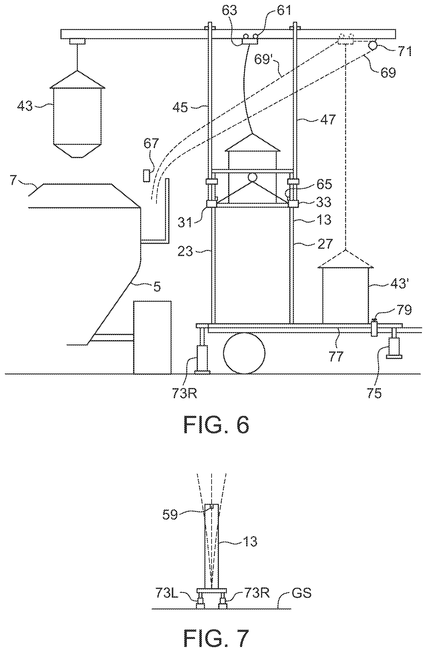 Patent US12410042 Figure 3 – Agricultural product lift for a transport vehicle