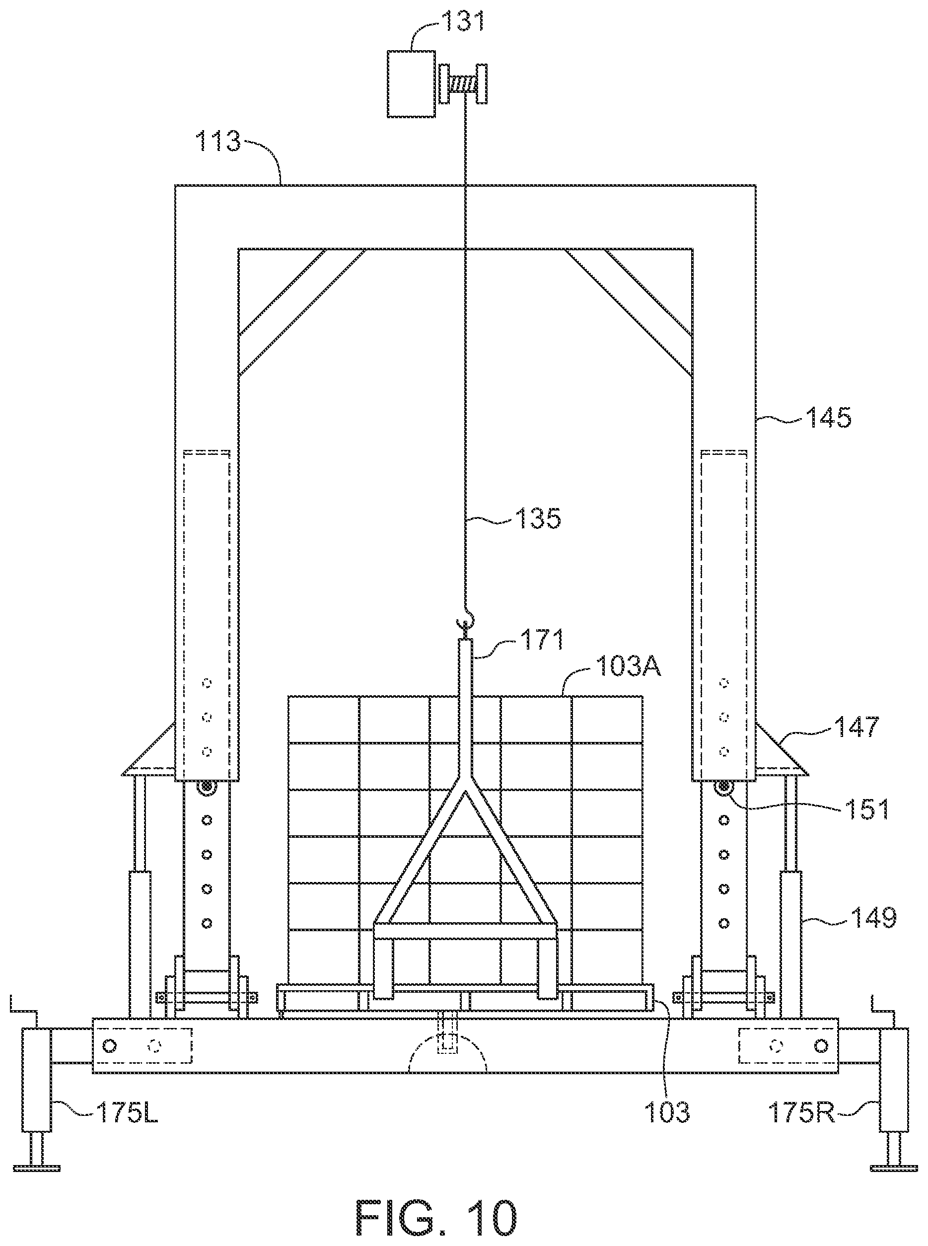 Patent US12410042 Figure 6 – Agricultural product lift for a transport vehicle
