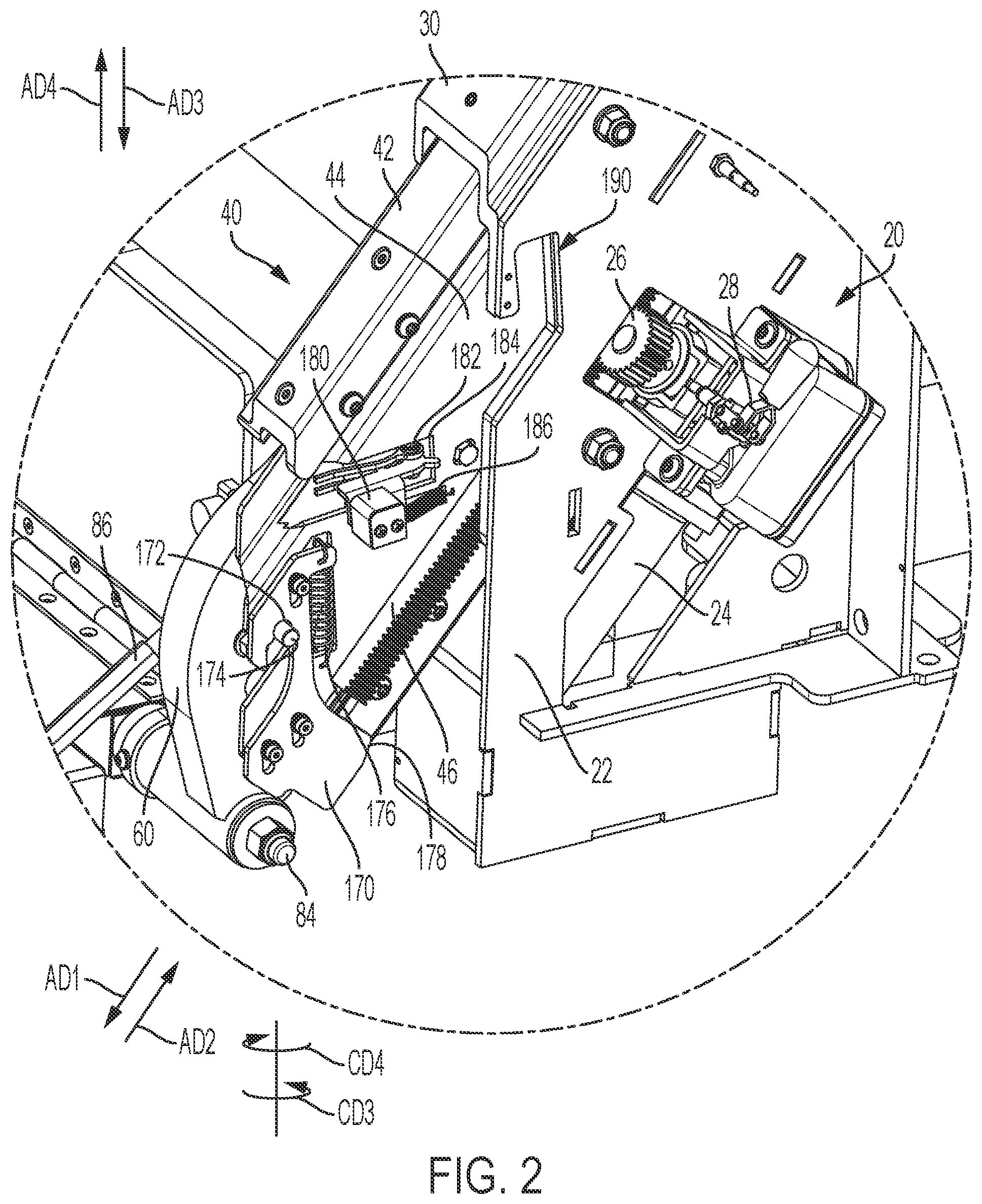 Patent US12410043 Figure 3 – Extendable platform lift assembly