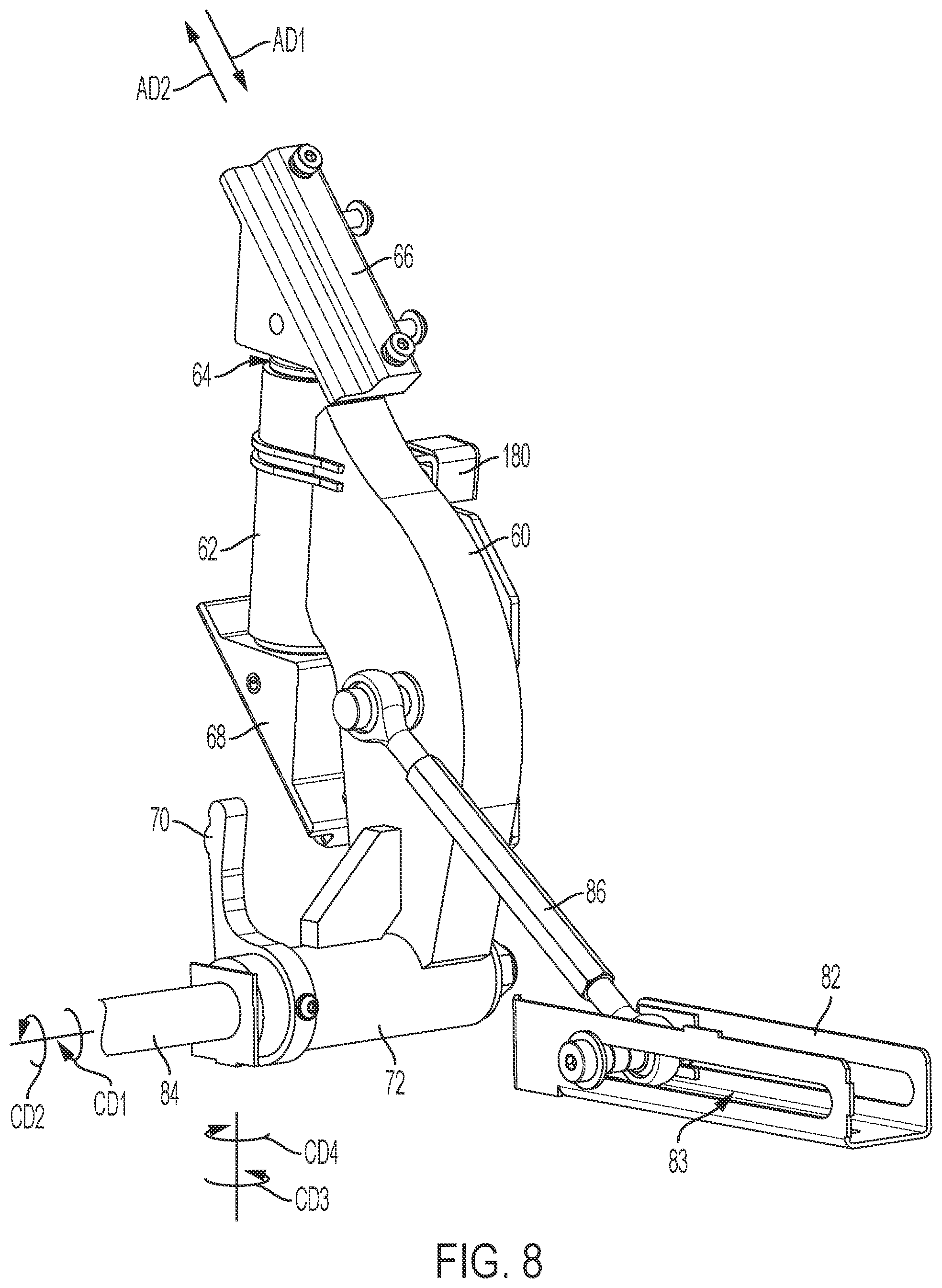 Patent US12410043 Figure 9 – Extendable platform lift assembly