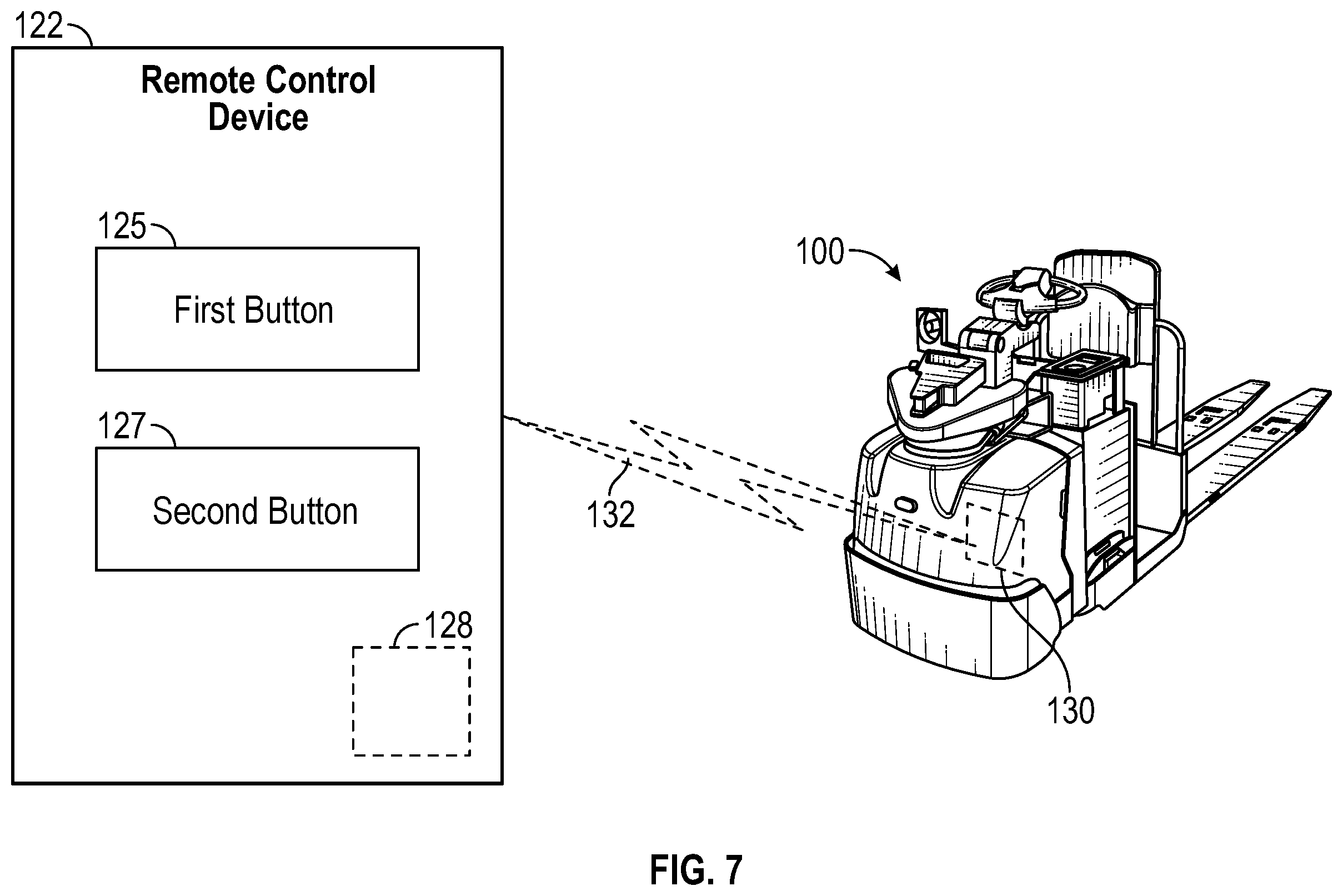 Patent US12410045 Figure 6 – Systems and methods for evaluation of vehicle parameters of a remotely controllable material handling vehicle