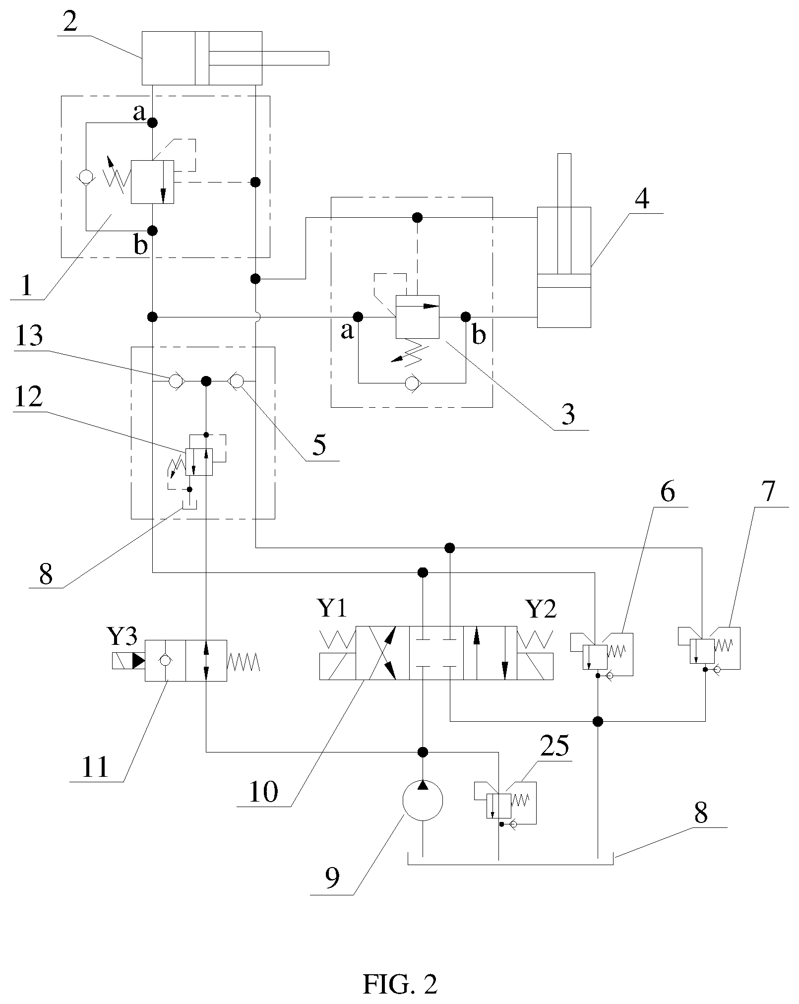 Patent US12410046 Figure 2 – Fork leveling system and method, and telescopic boom forklift