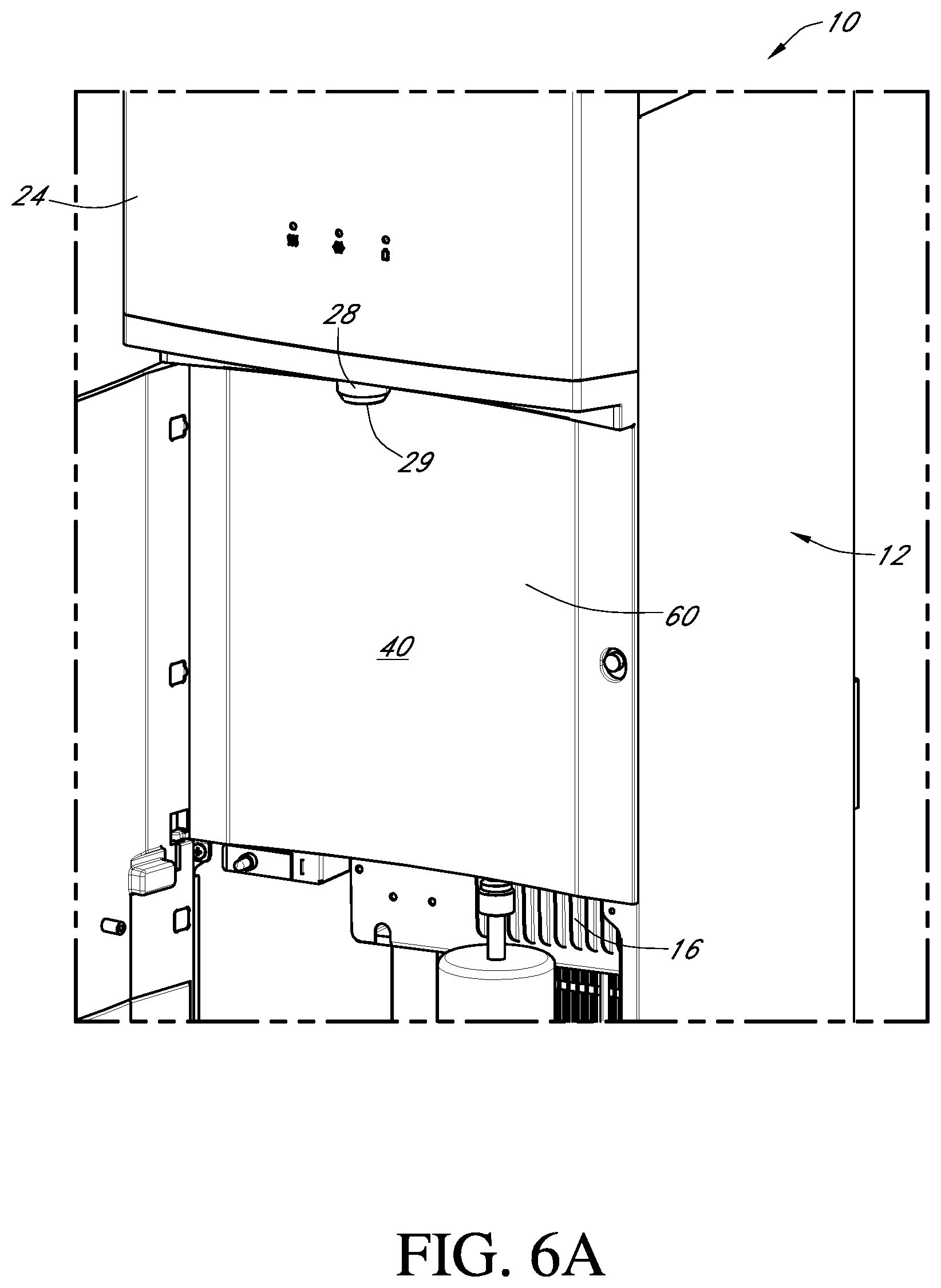Patent US12410047 Figure 8 – Bottom load water dispenser with an elongated dispensing area