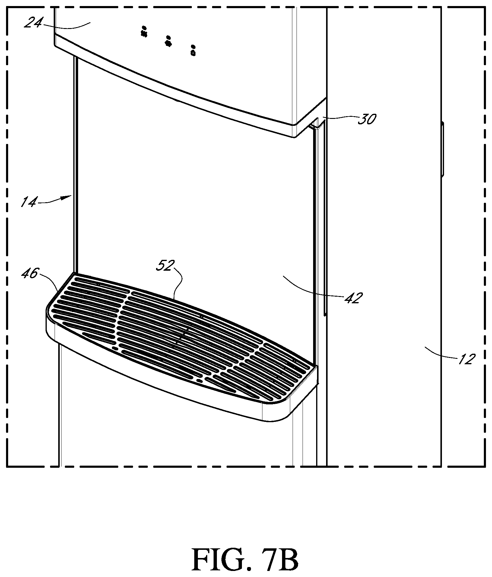 Patent US12410047 Figure 11 – Bottom load water dispenser with an elongated dispensing area
