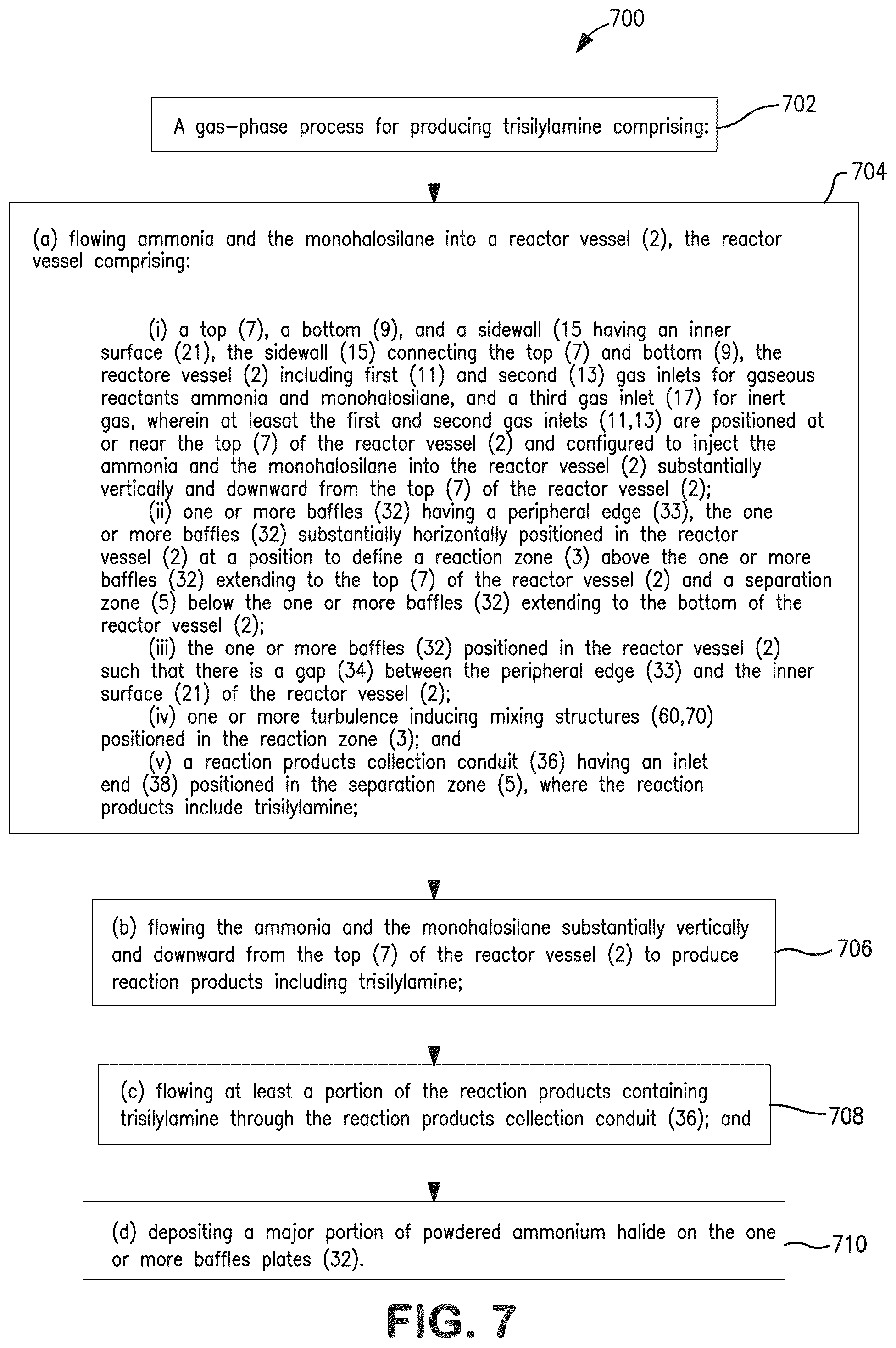 Patent US12410056 Figure 7 – Systems and processes for production of trisilylamine