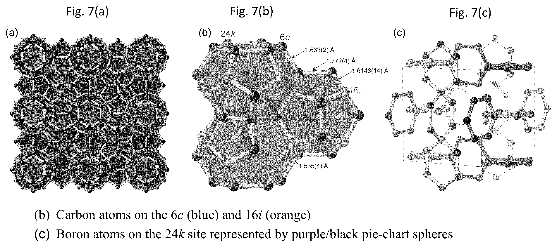 Patent US12410060 Figure 7 – Boron-stabilized type-I and type-II carbon clathrates