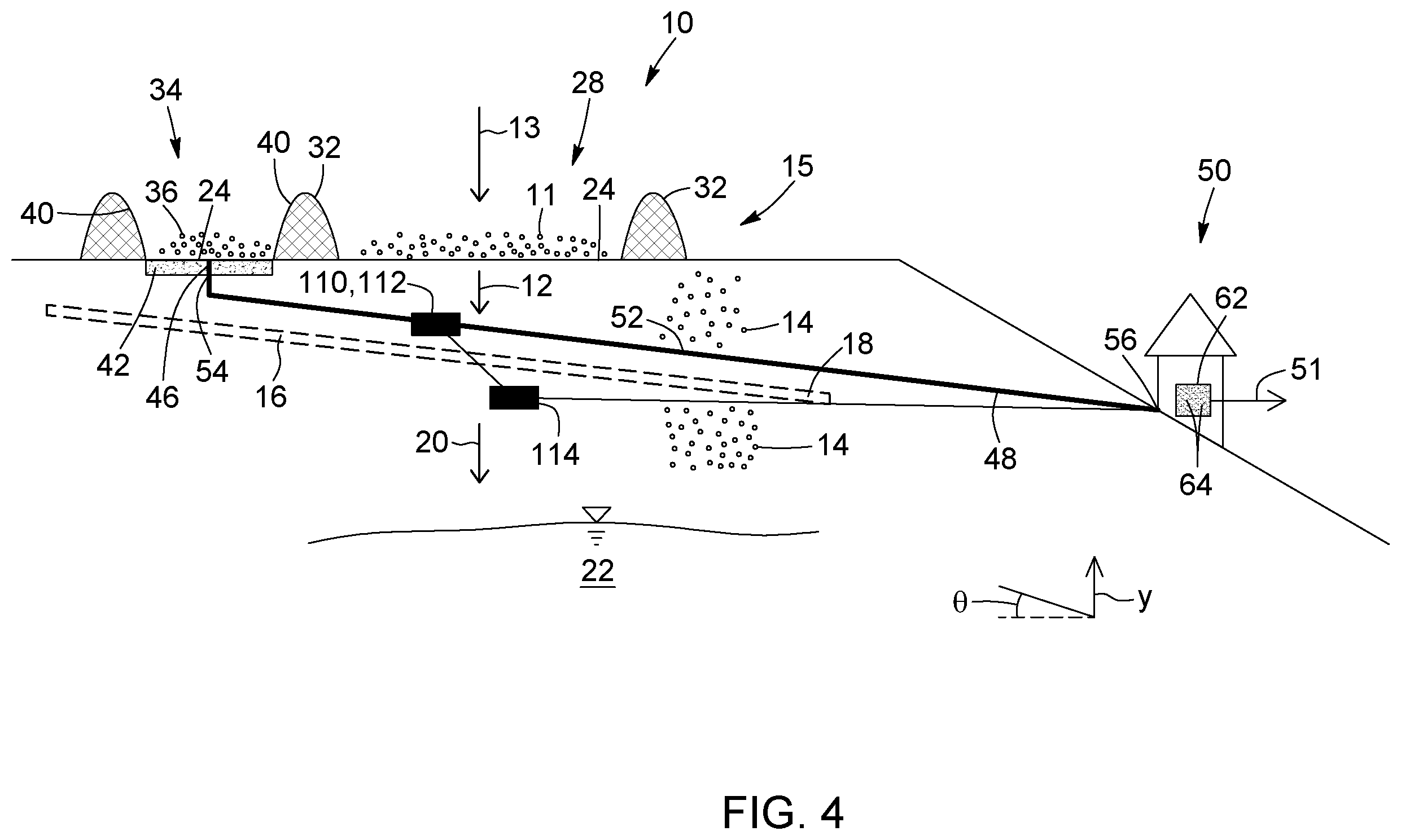 Patent US12410073 Figure 3 – Systems and processes for decontaminating an aqueous flow contaminated with munitions contaminants