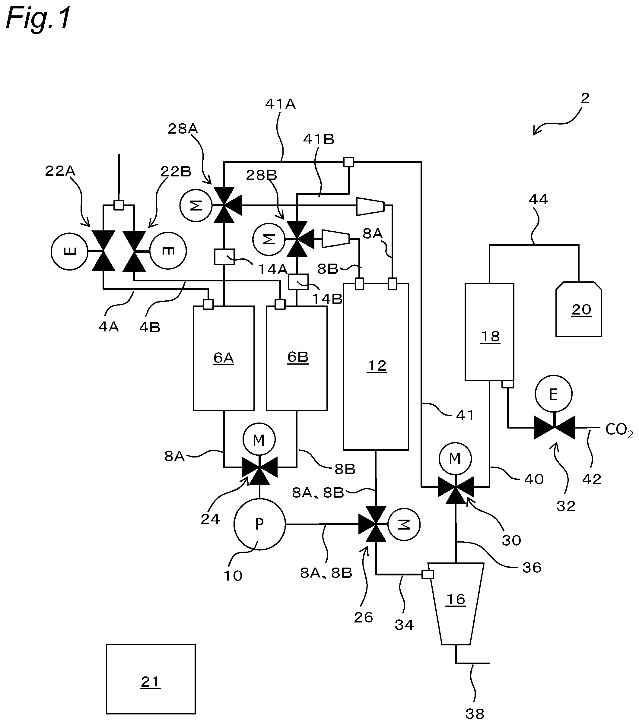 Patent US12410075 Figure 1 – Water softening device