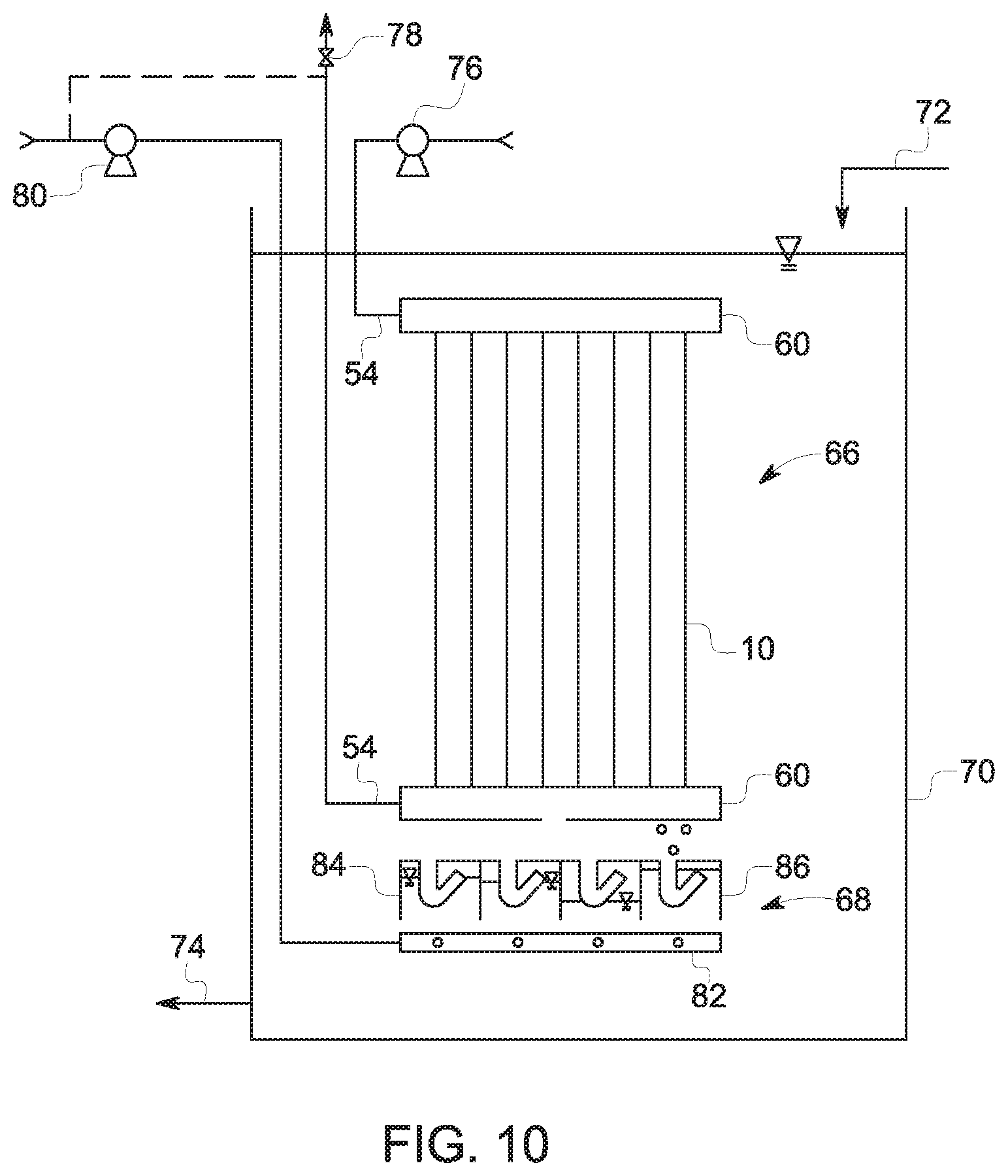 Patent US12410079 Figure 6 – Membrane assembly for supporting a biofilm