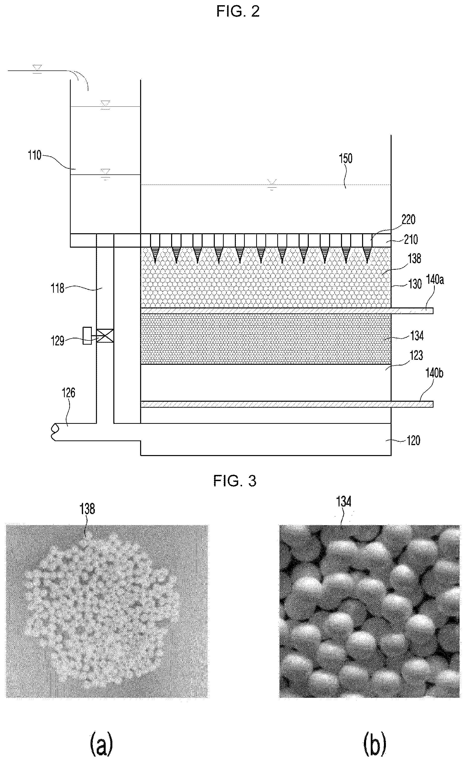 Patent US12410080 Figure 2 – Wastewater filtering method and apparatus comprising filter media of different sizes
