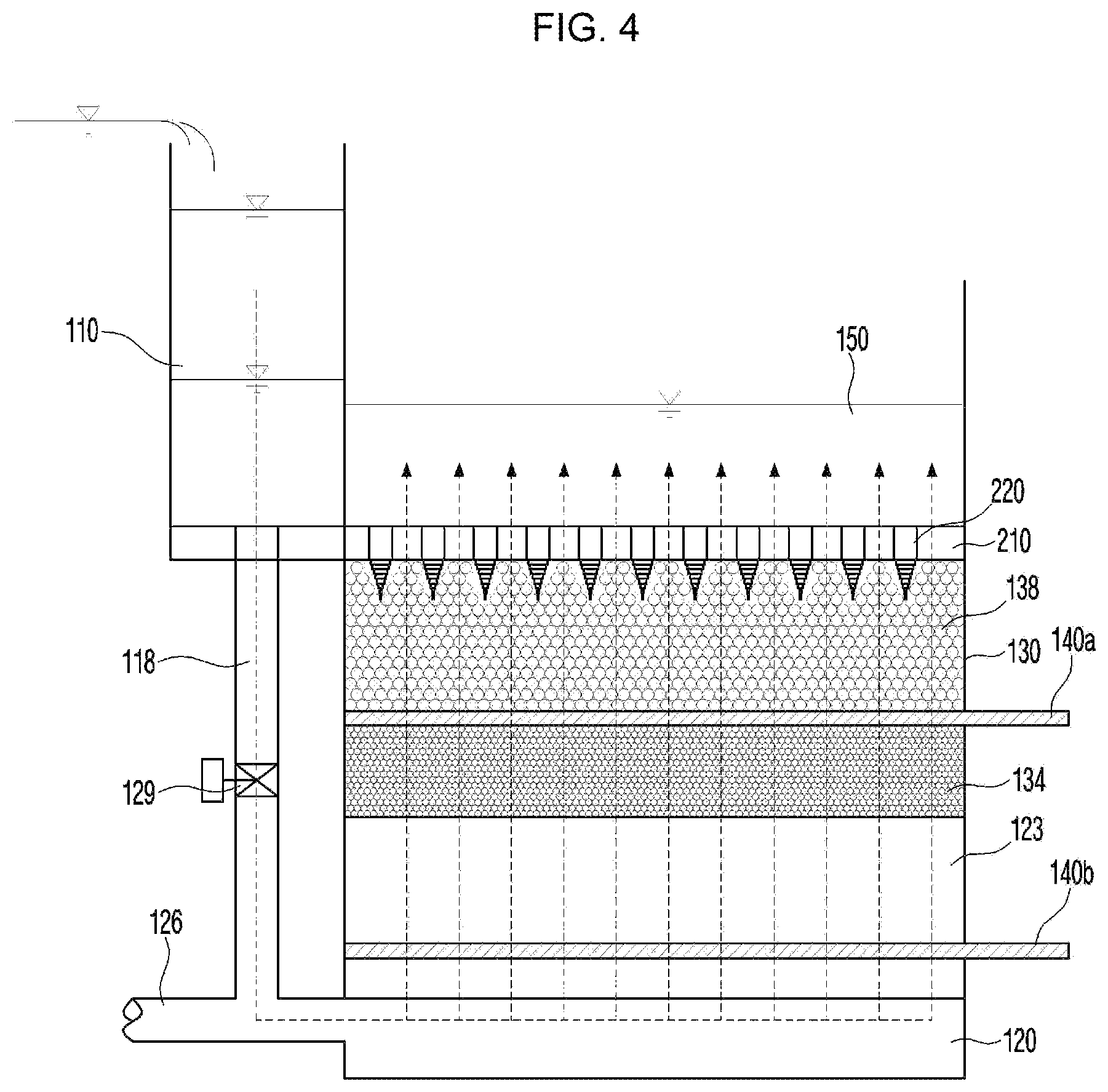 Patent US12410080 Figure 3 – Wastewater filtering method and apparatus comprising filter media of different sizes