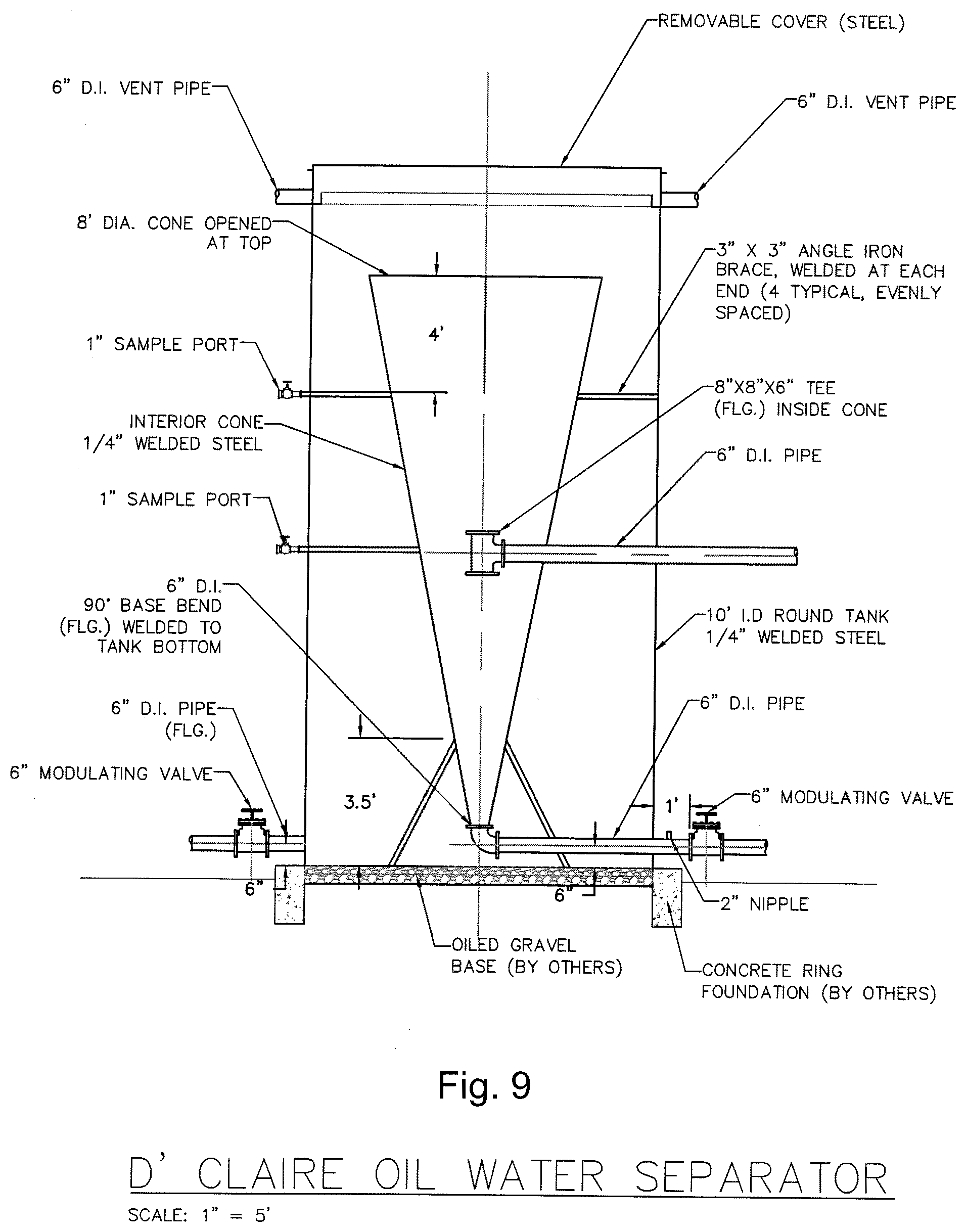 Patent US12410084 Figure 7 – Methods and apparatus for treatment and purification of wastewater
