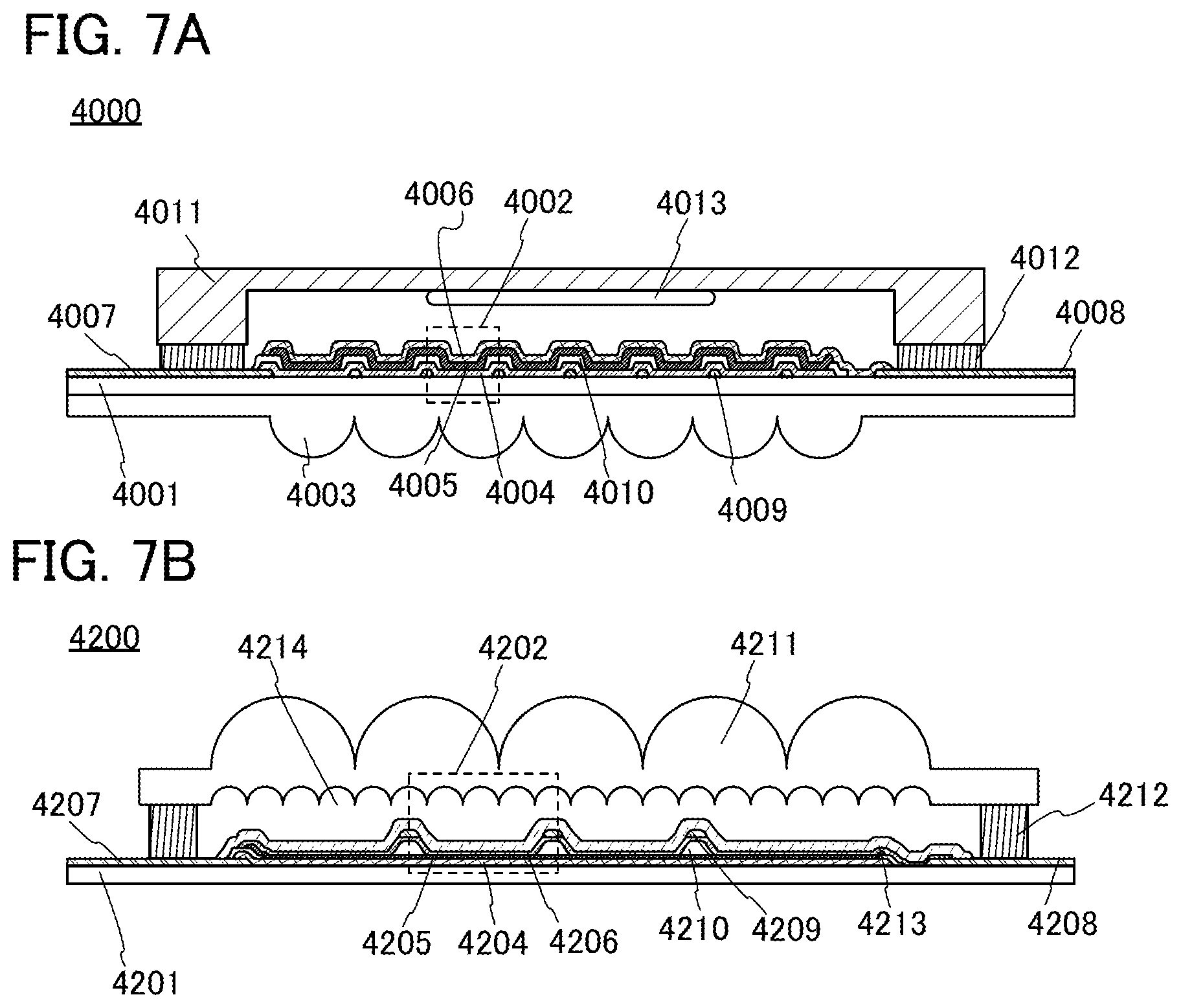 Patent US12410180 Figure 7 – Light-emitting device, light-emitting apparatus, electronic device, and lighting device