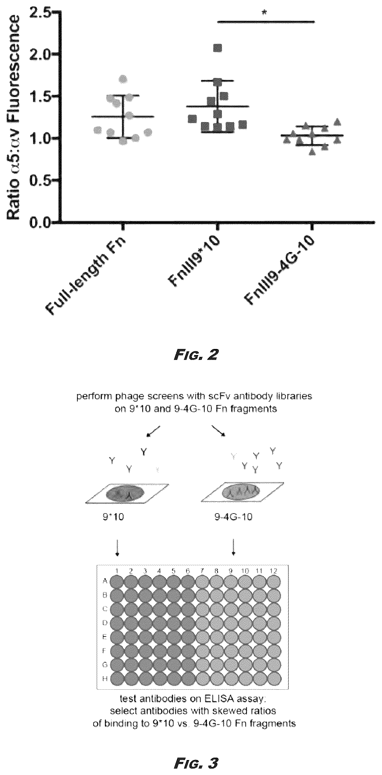 Patent US12410245 Figure 3 – Compositions and methods for detecting and regulating fibronectin-integrin interaction and signaling
