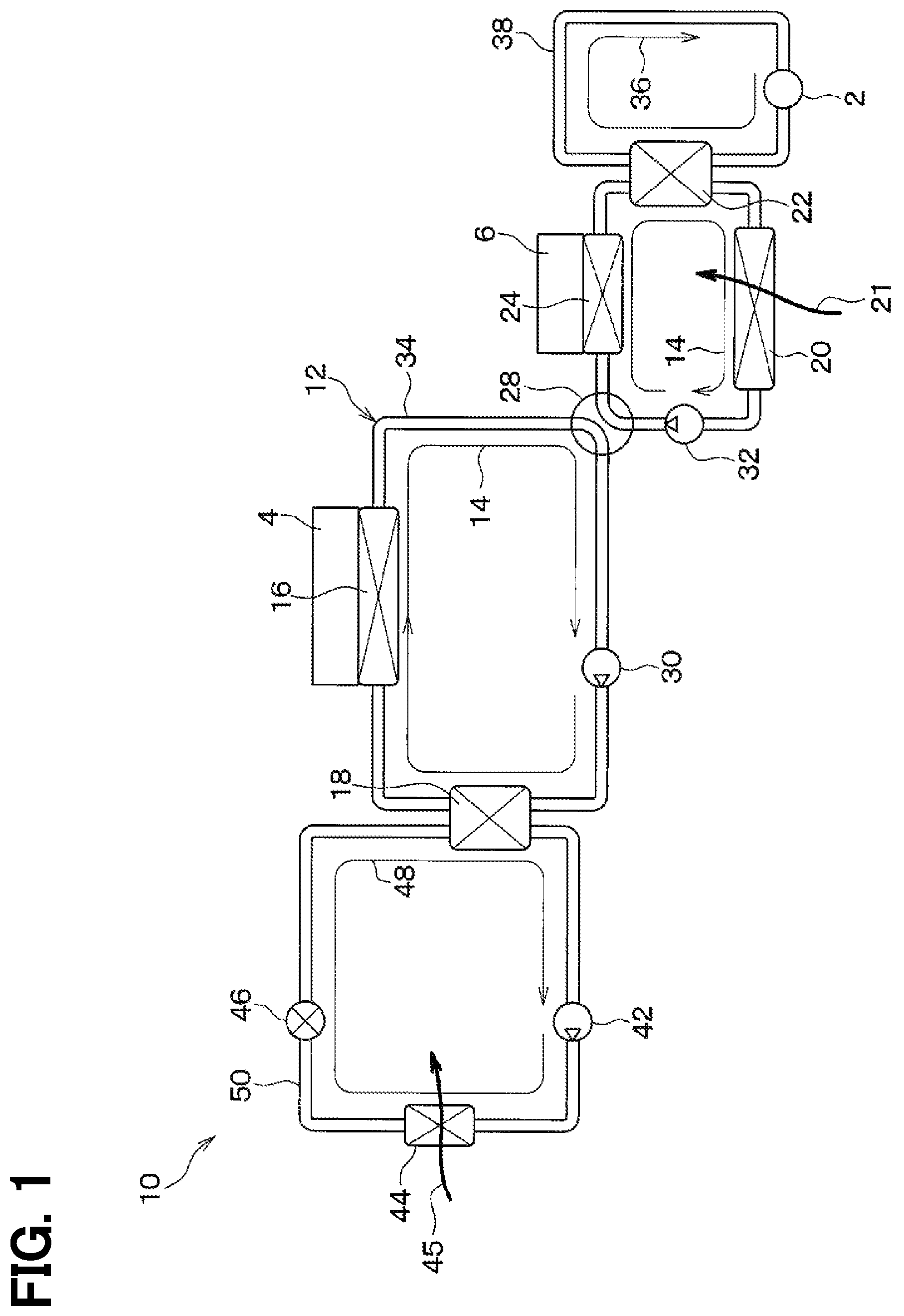 Patent US12410354 Figure 1 – Heat transfer medium and thermal management system