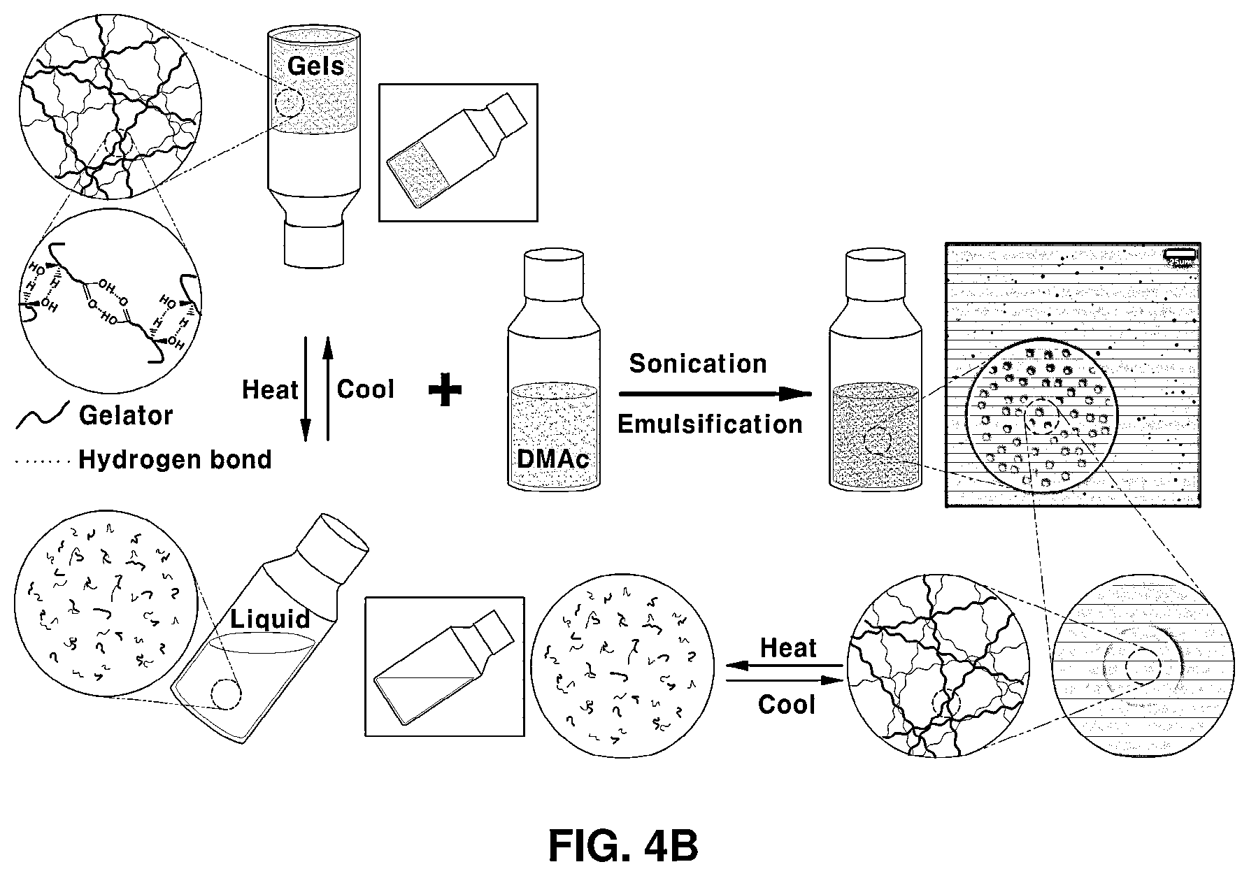 Patent US12410380 Figure 3 – Method using an organic solvent emulsion process for manufacturing oilgel capsules and method for manufacturing contact parts for a vehicle including the oilgel capsules