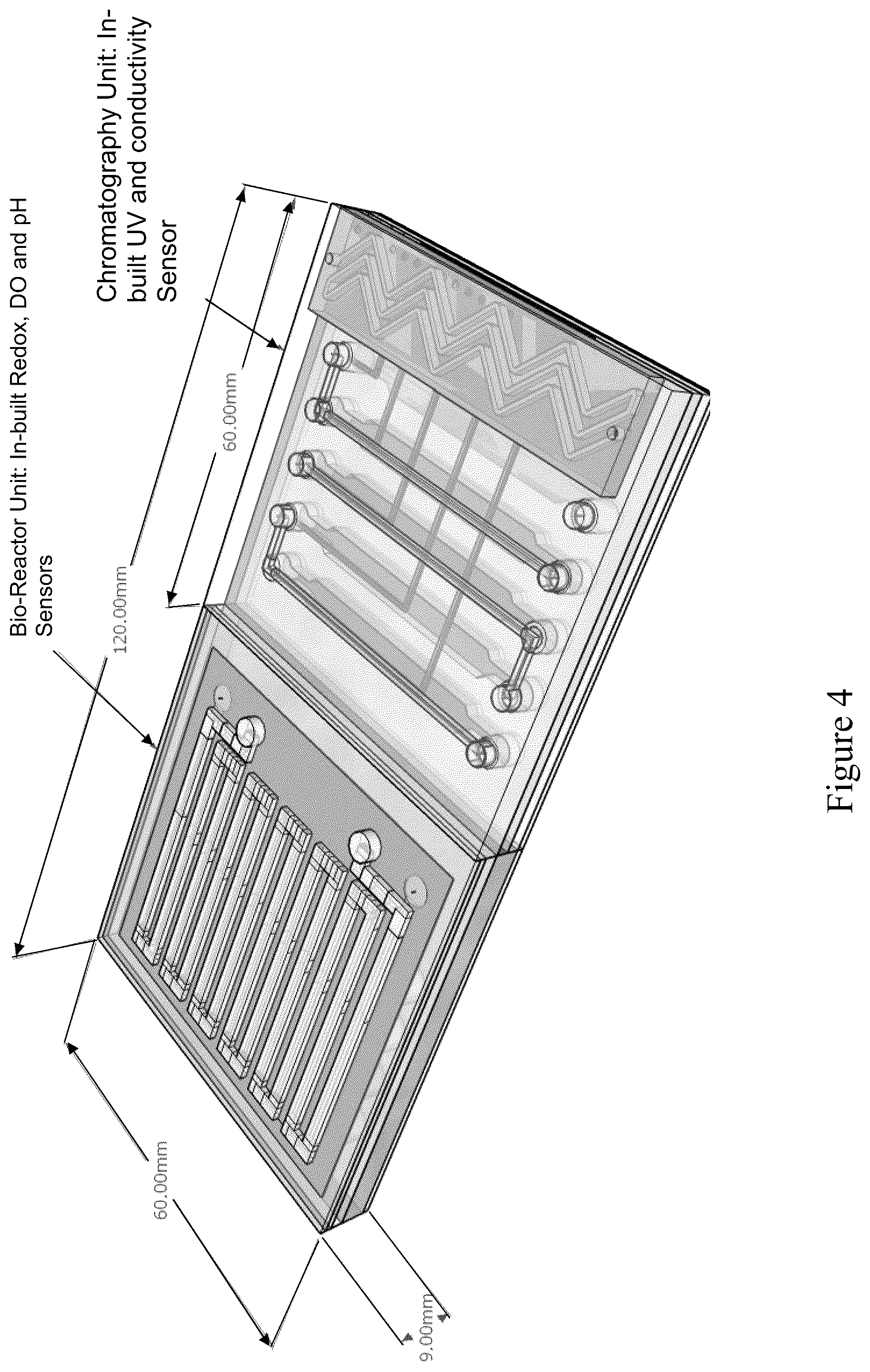 Patent US12410390 Figure 4 – Factory-on-a-chip for production of biologically derived medicines/biopharmaceuticals/biologics/biotherapeutics
