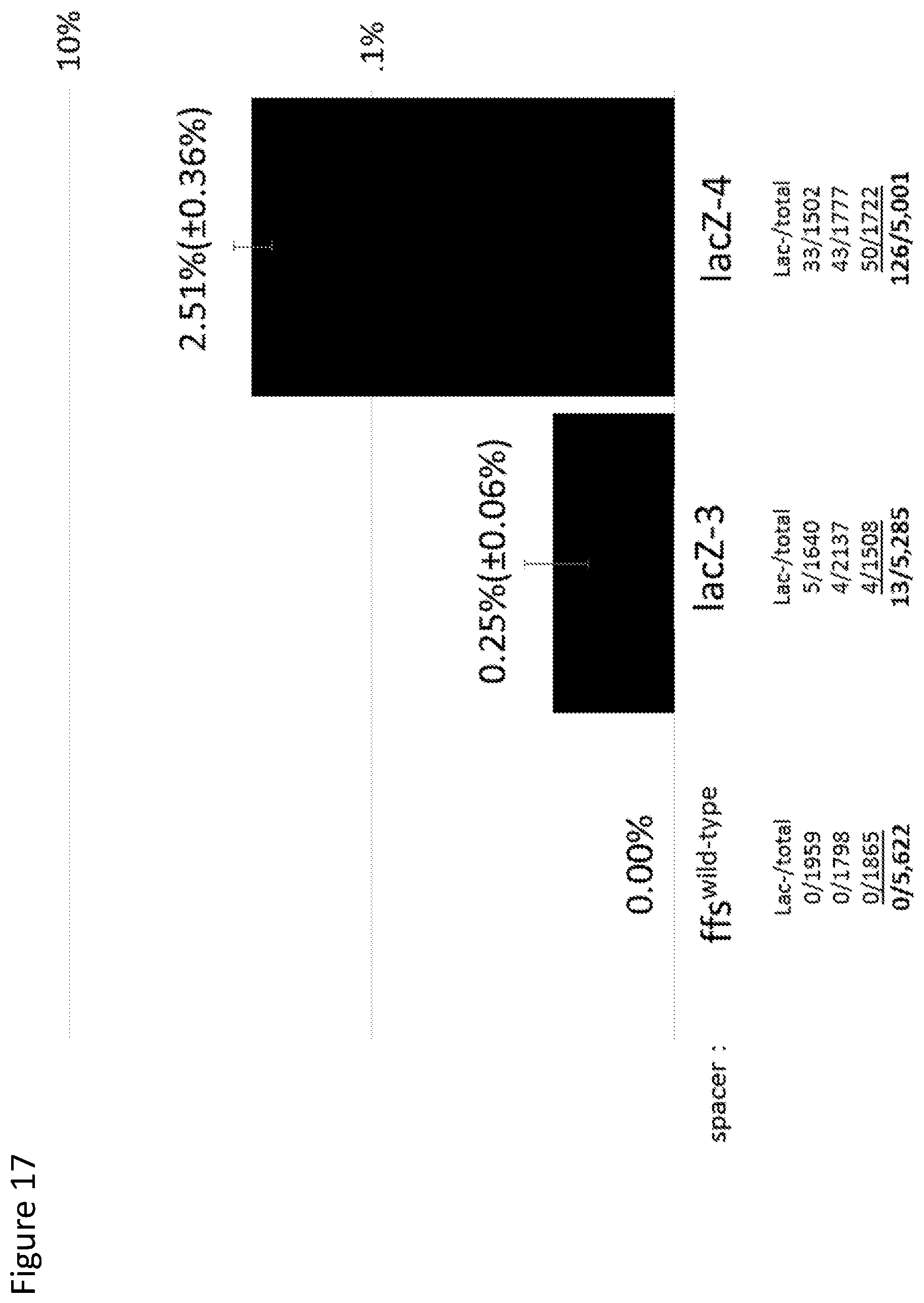 Patent US12410429 Figure 17 – Compositions and methods for gene targeting using CRISPR-Cas and transposons
