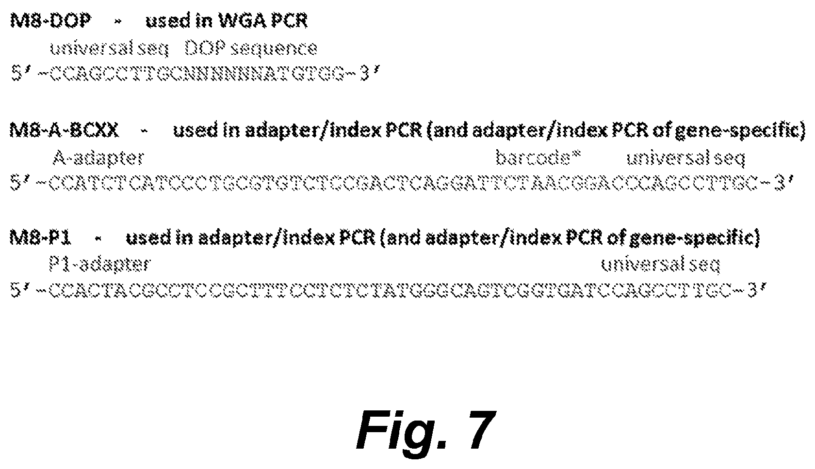 Patent US12410460 Figure 7 – Barcoding of nucleic acids